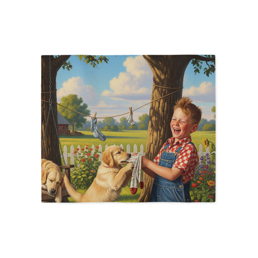 Golden Retriever Sweatshirt Blanket