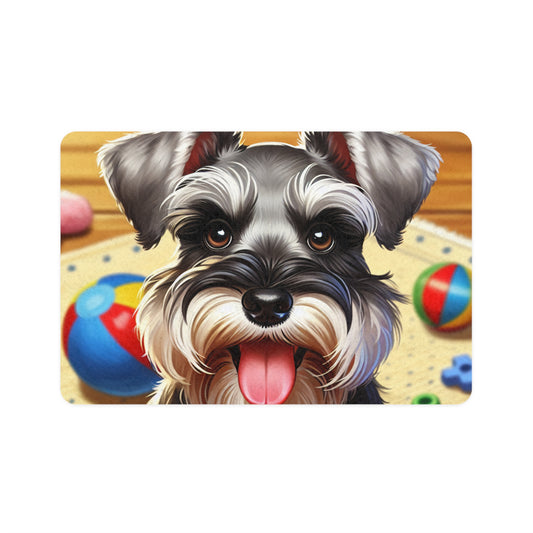 Pet Food Mat (12x18) - Miniature Schnauzer