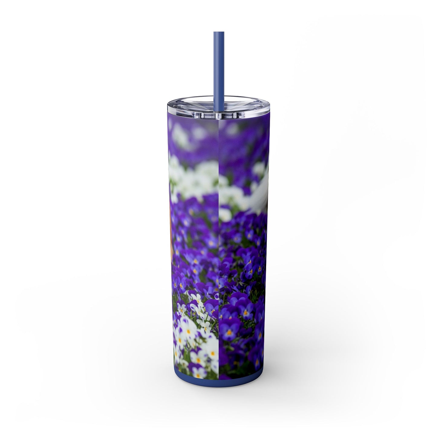 Gobelet isotherme Collie Skinny avec paille, 590 ml