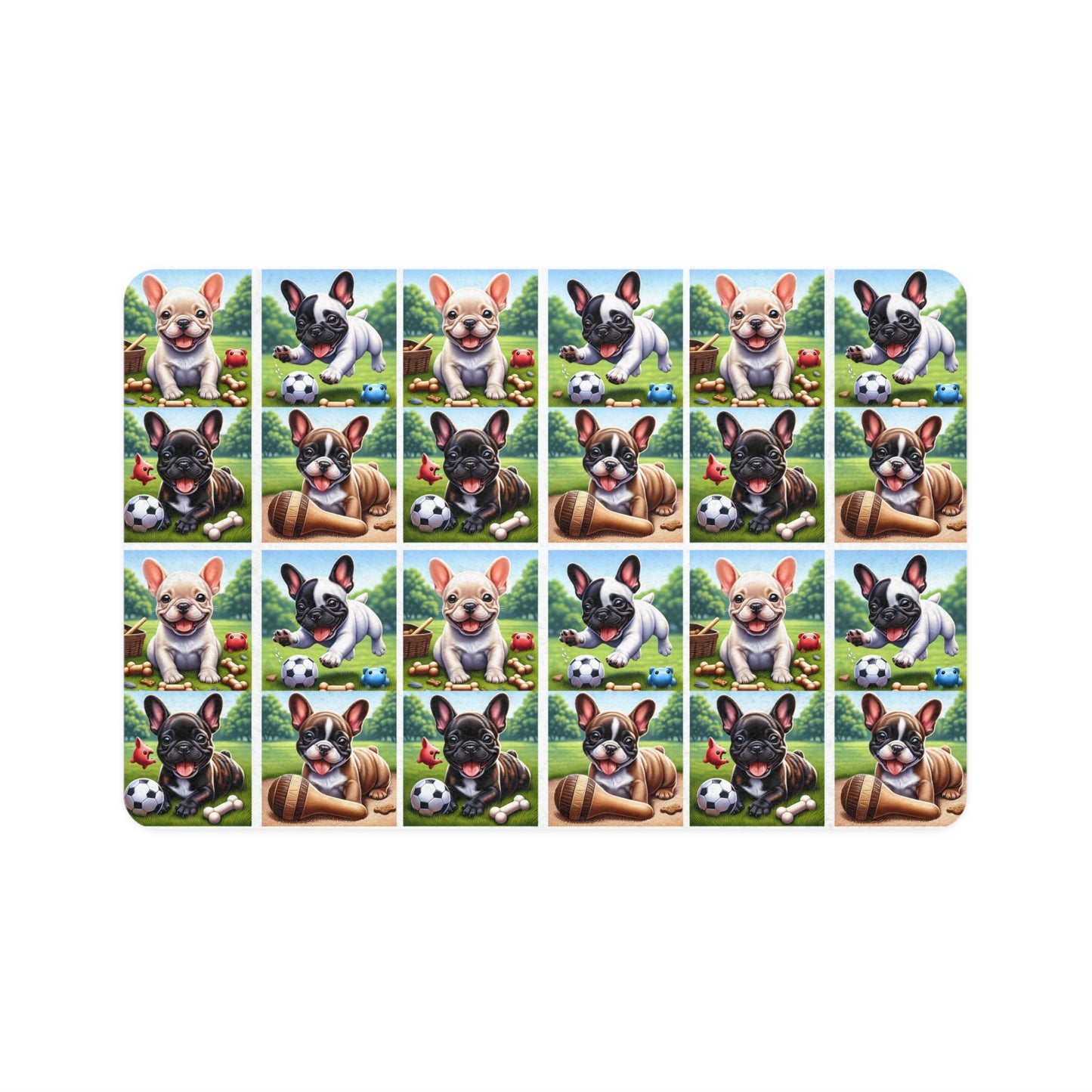 Pet Food Mat (12x18) - French Bulldog