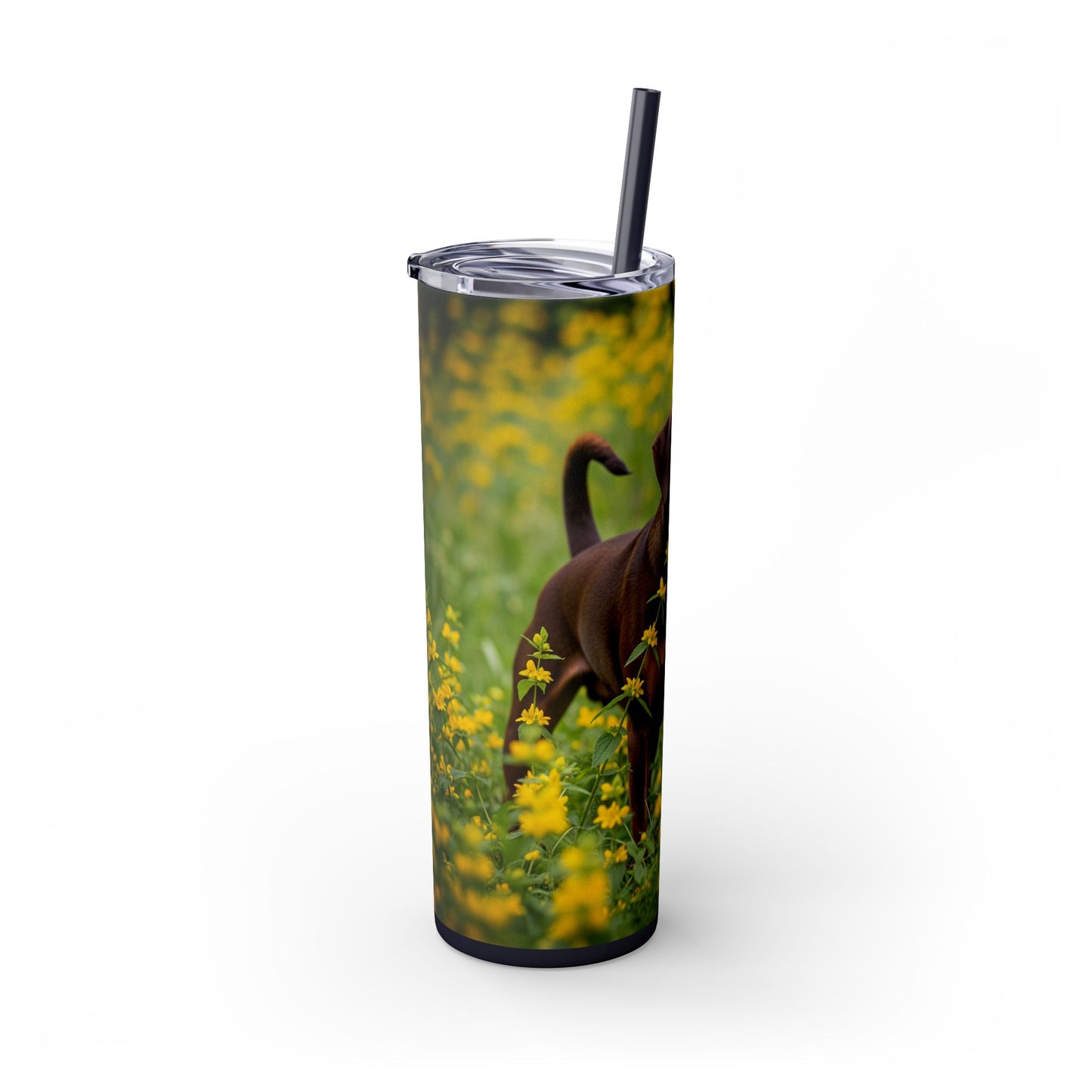 German Pinscher Tumbler with Straw, 20oz
