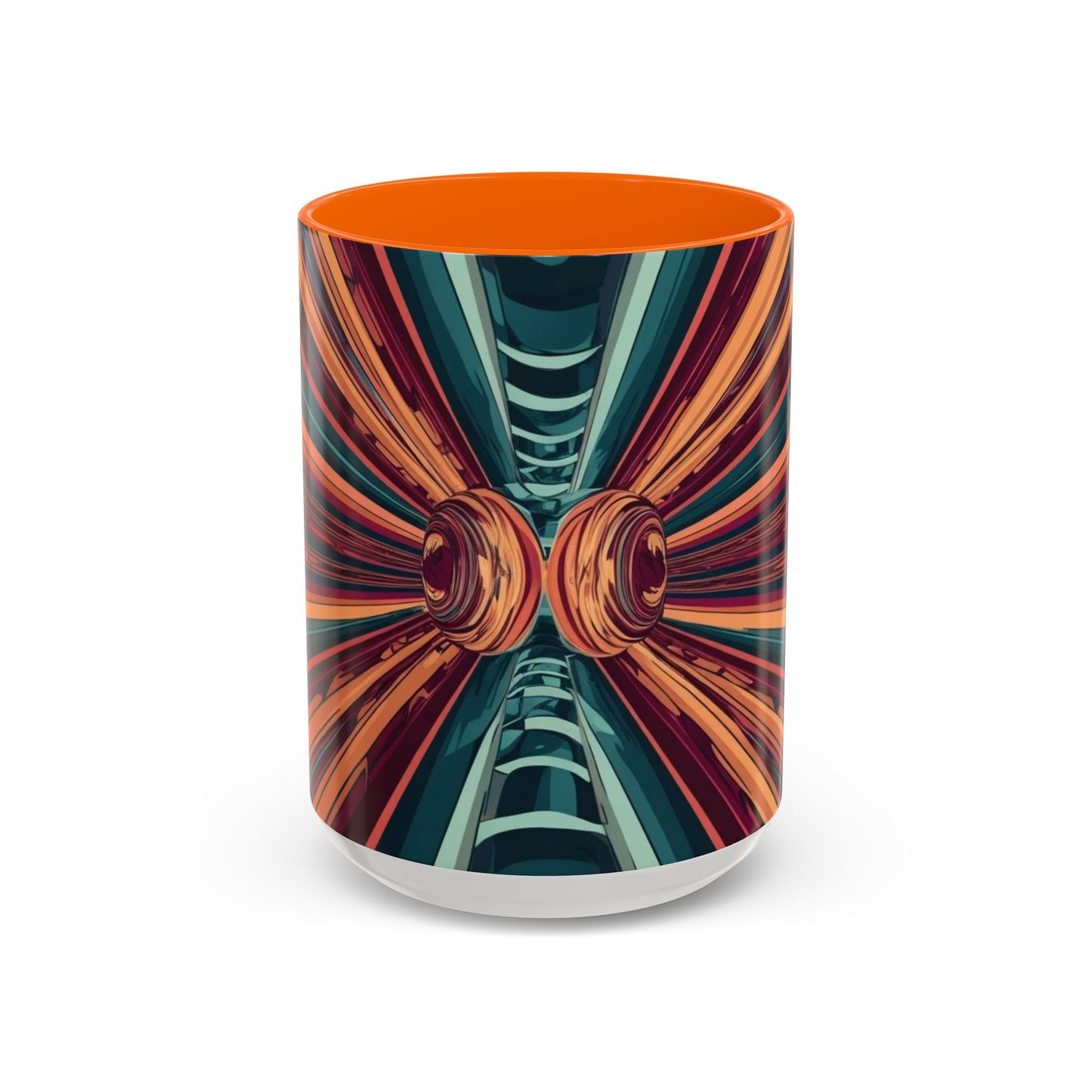 Optical Illusion Accent Mug – Ceramic Coffee Cup