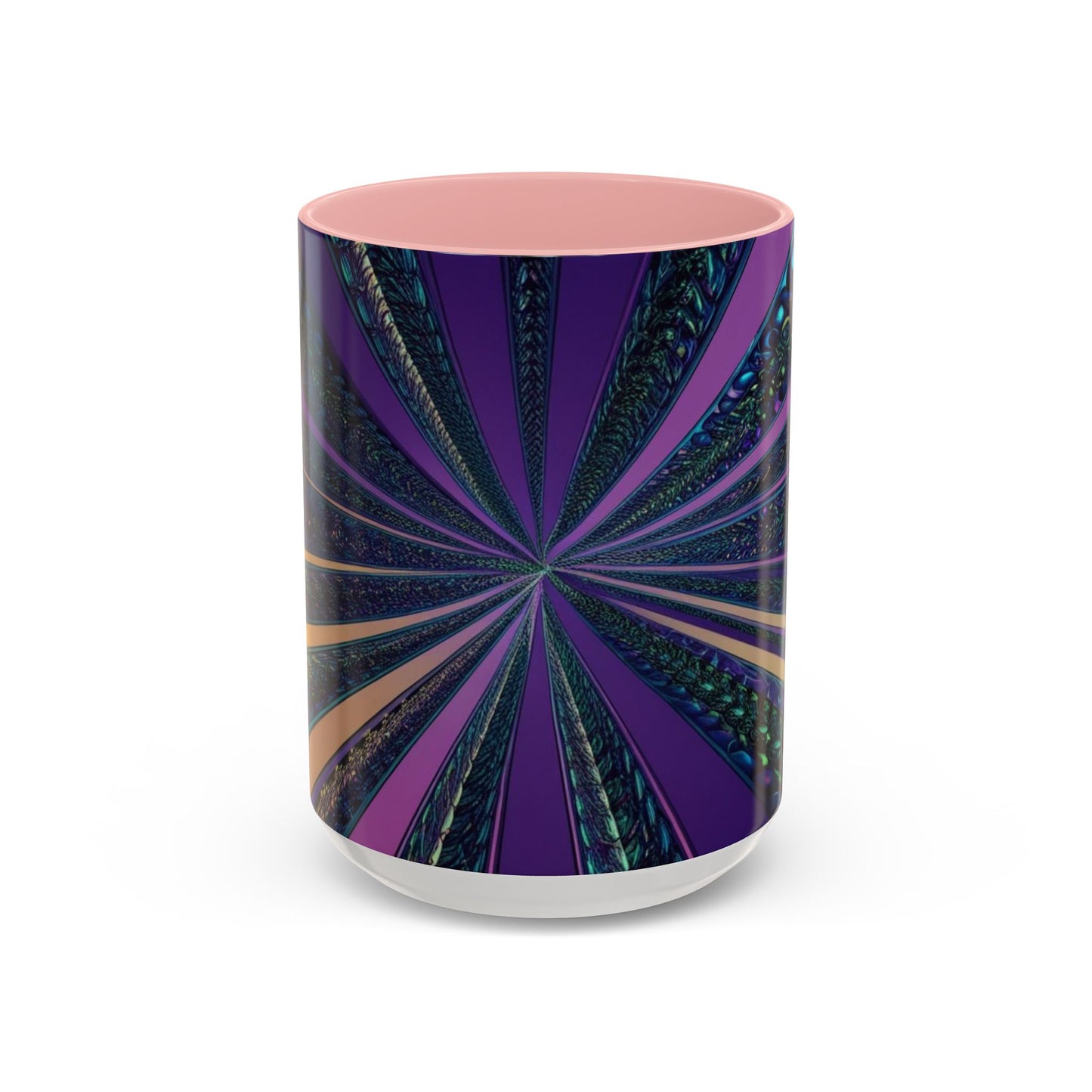 Optical Illusion Accent Mug – Ceramic Coffee Cup