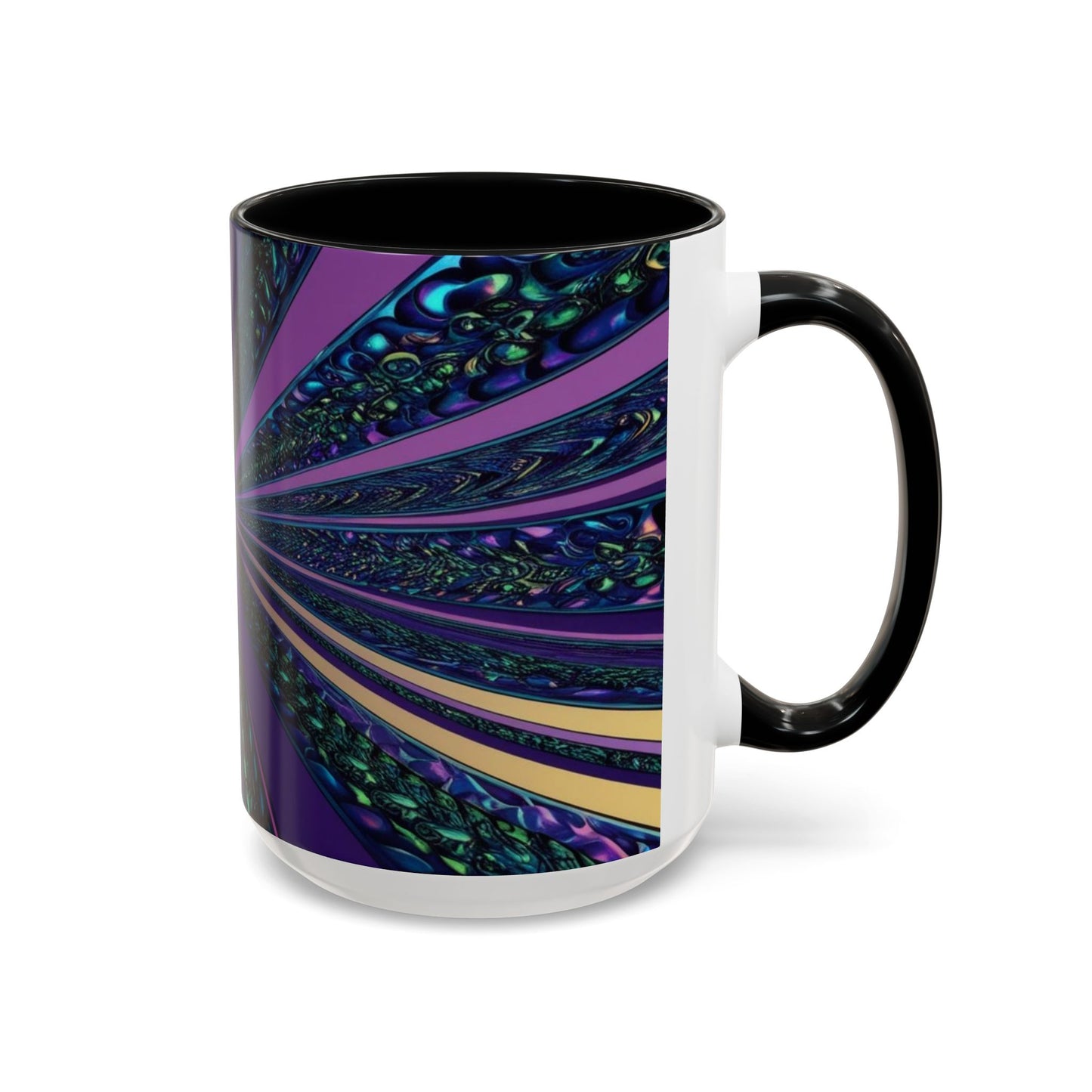 Optical Illusion Accent Mug – Ceramic Coffee Cup