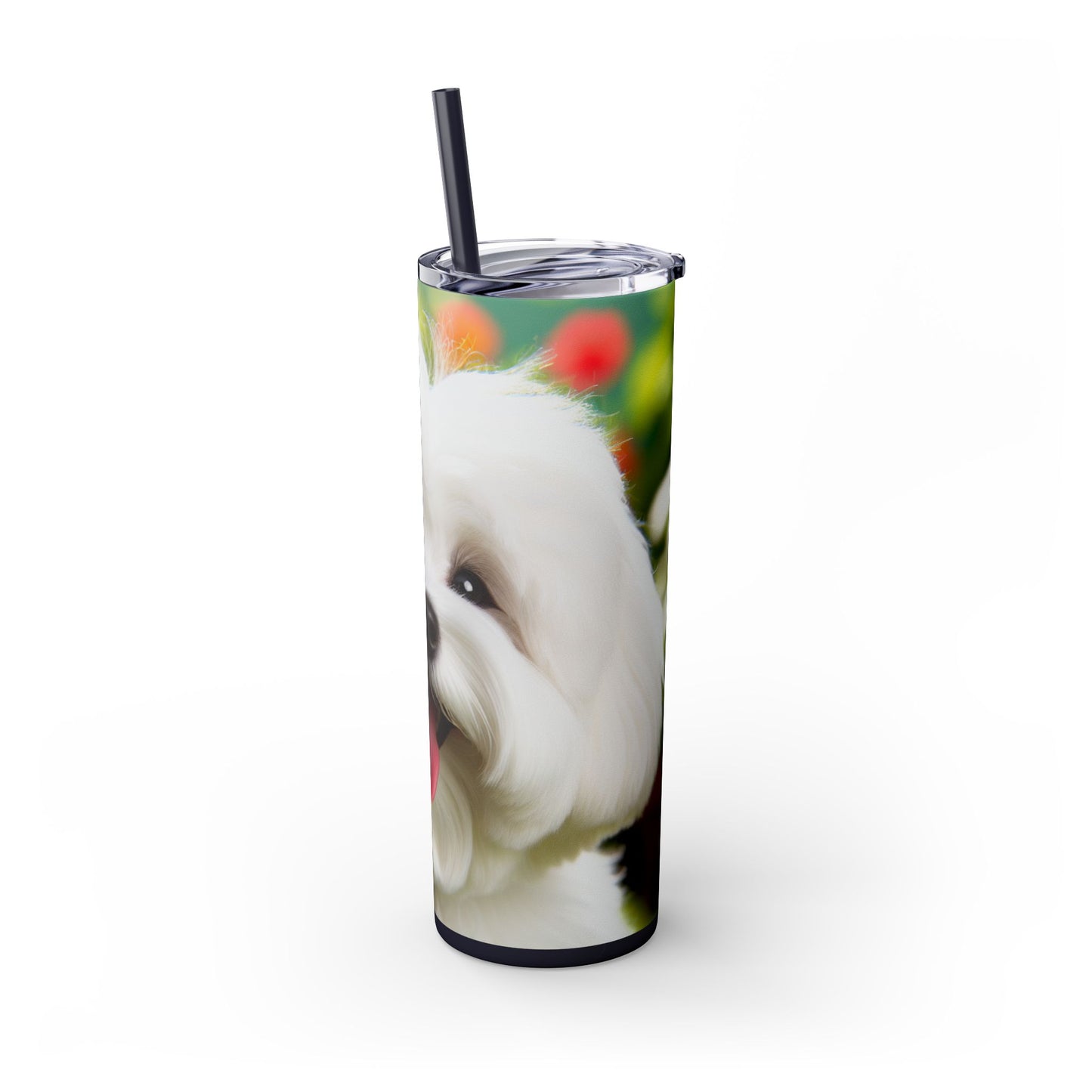 Skinny Tumbler with Straw – 20 oz Stainless Steel Cup