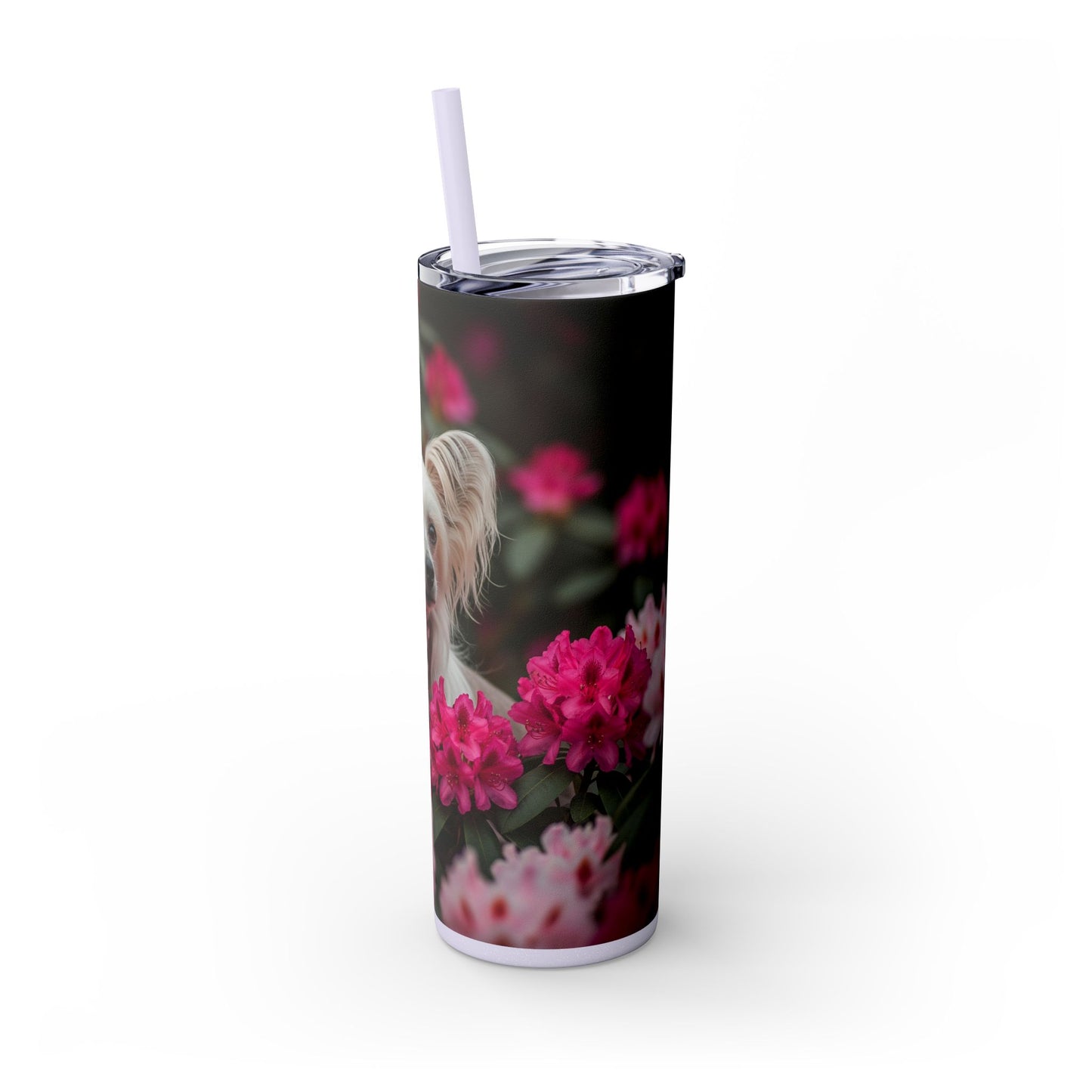 Skinny Tumbler with Straw – 20 oz Stainless Steel Cup