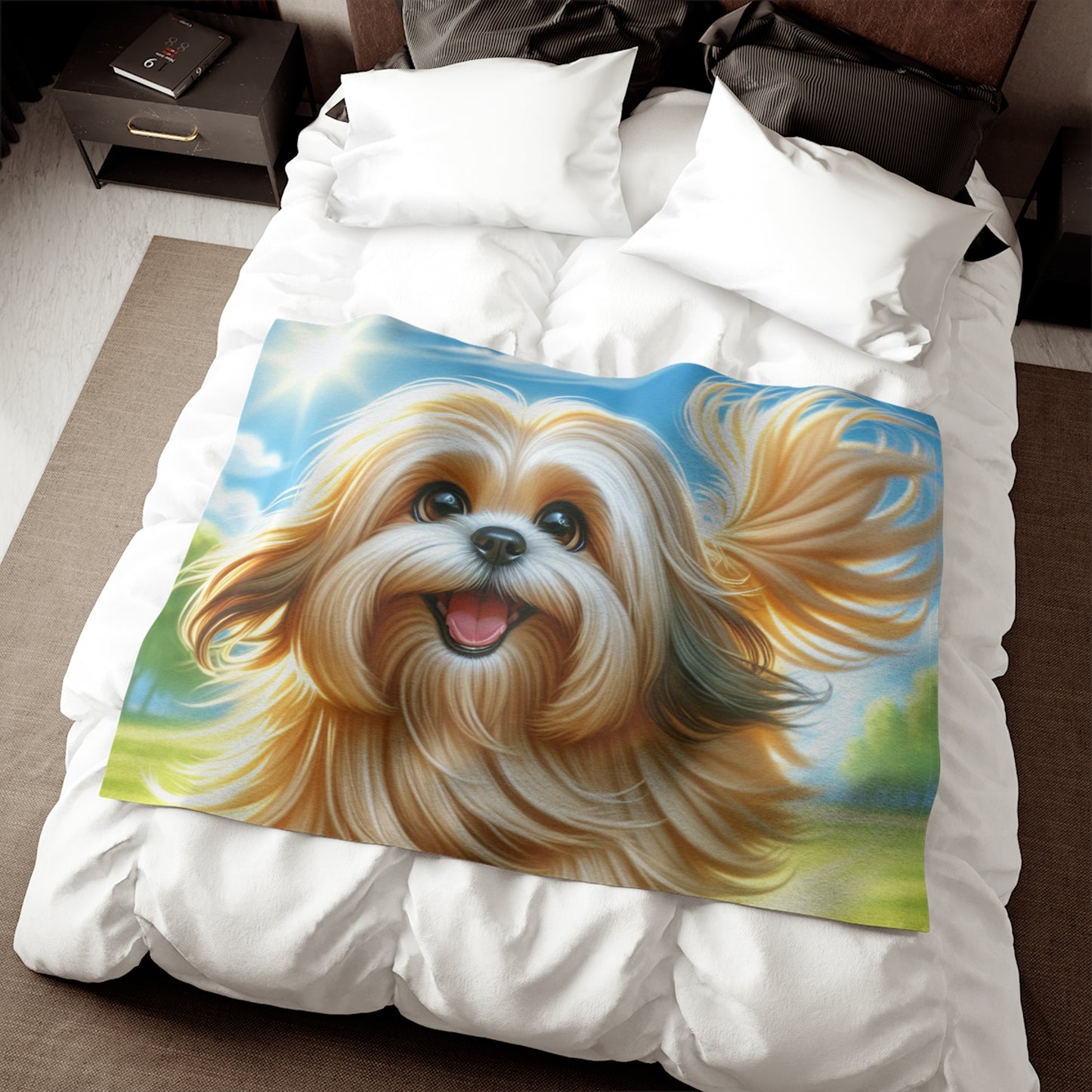 Lhasa Apso Sweatshirt Blanket