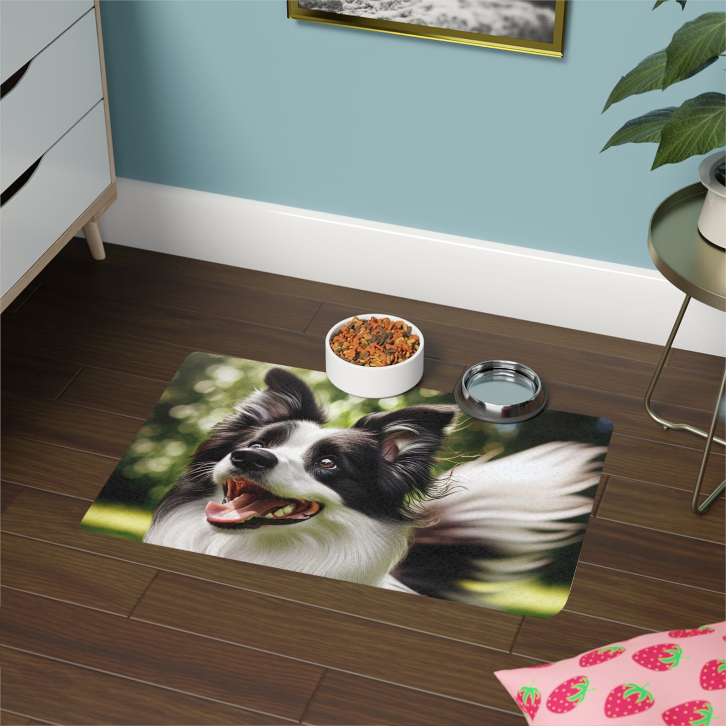 Pet Food Mat (12x18) - Border Collie