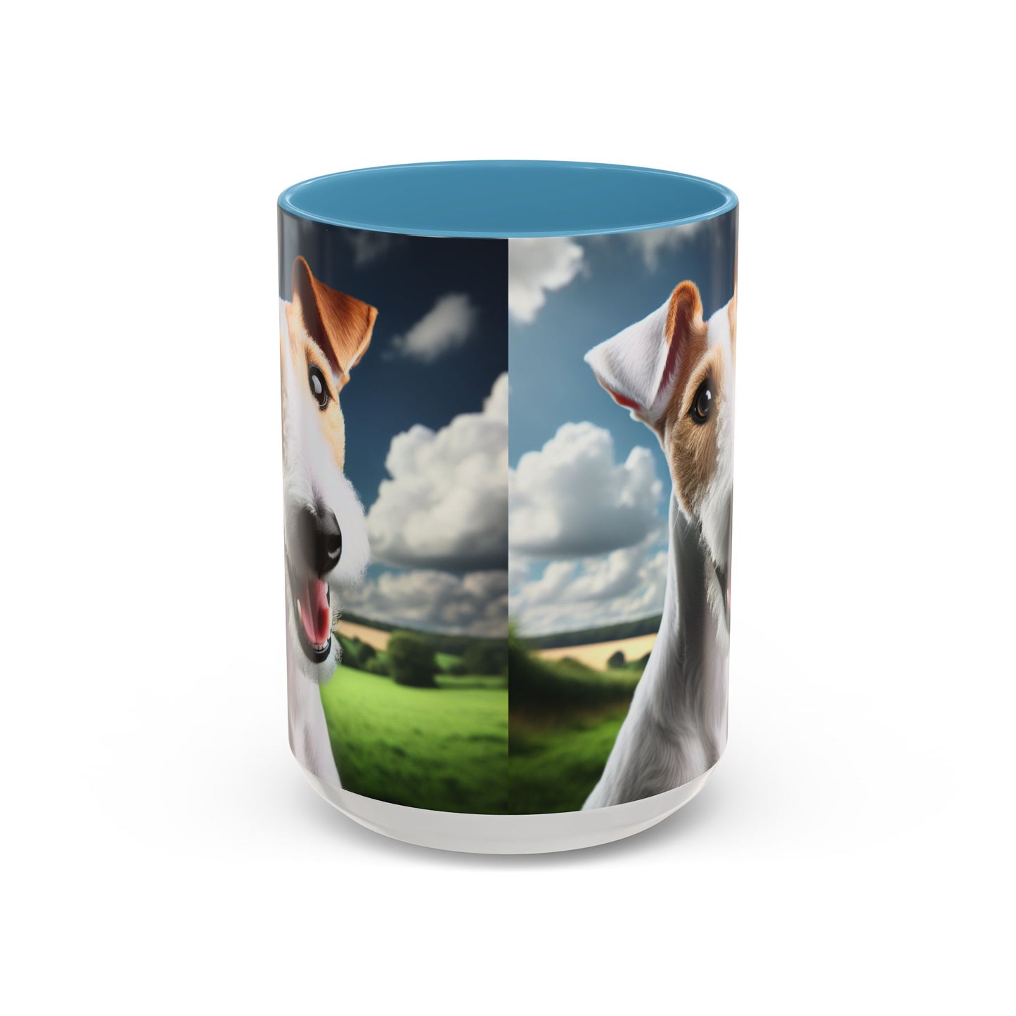 Taza de café con diseño de Fox Terrier de pelo liso: el regalo perfecto para los amantes de los perros.