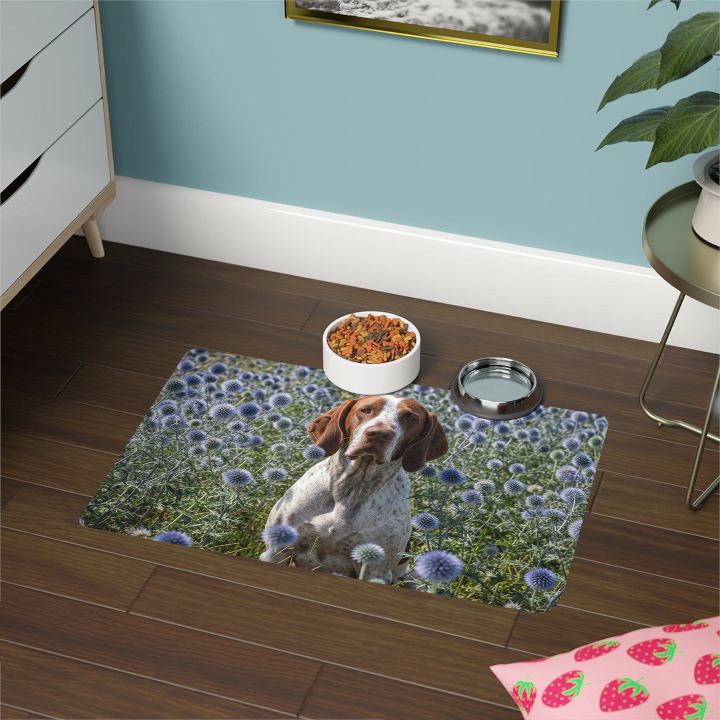 Pet Food Mat (12x18) - Braque Francais Pyrenean