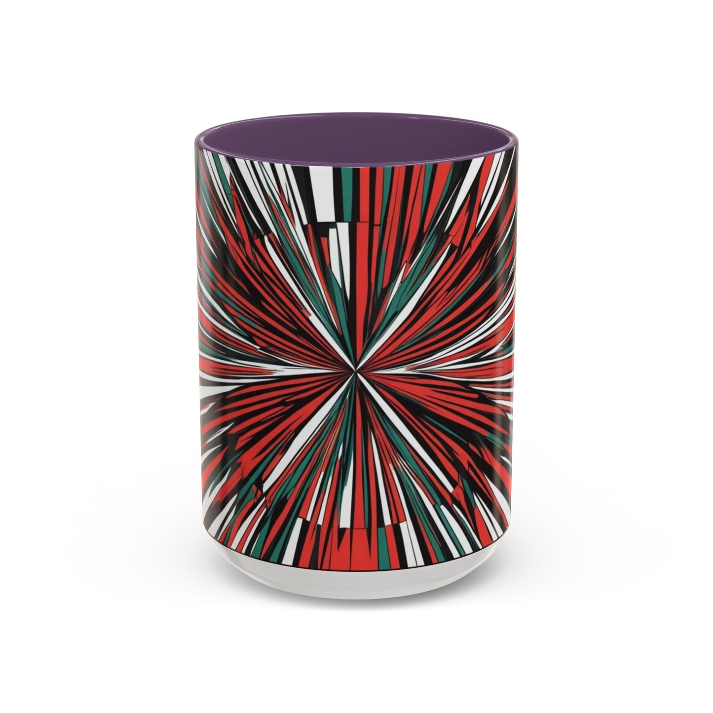 Optical Illusion Accent Mug – Ceramic Coffee Cup