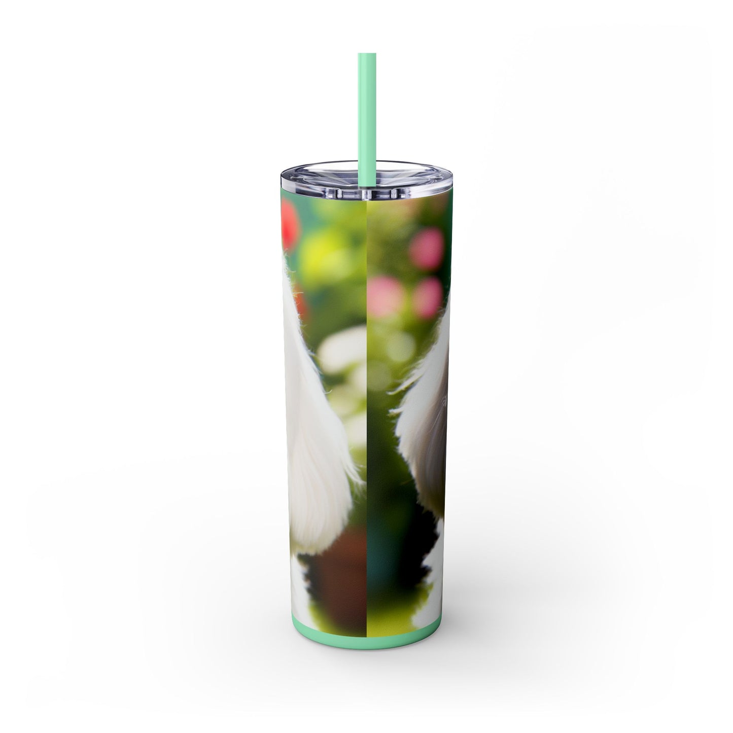 Skinny Tumbler with Straw – 20 oz Stainless Steel Cup