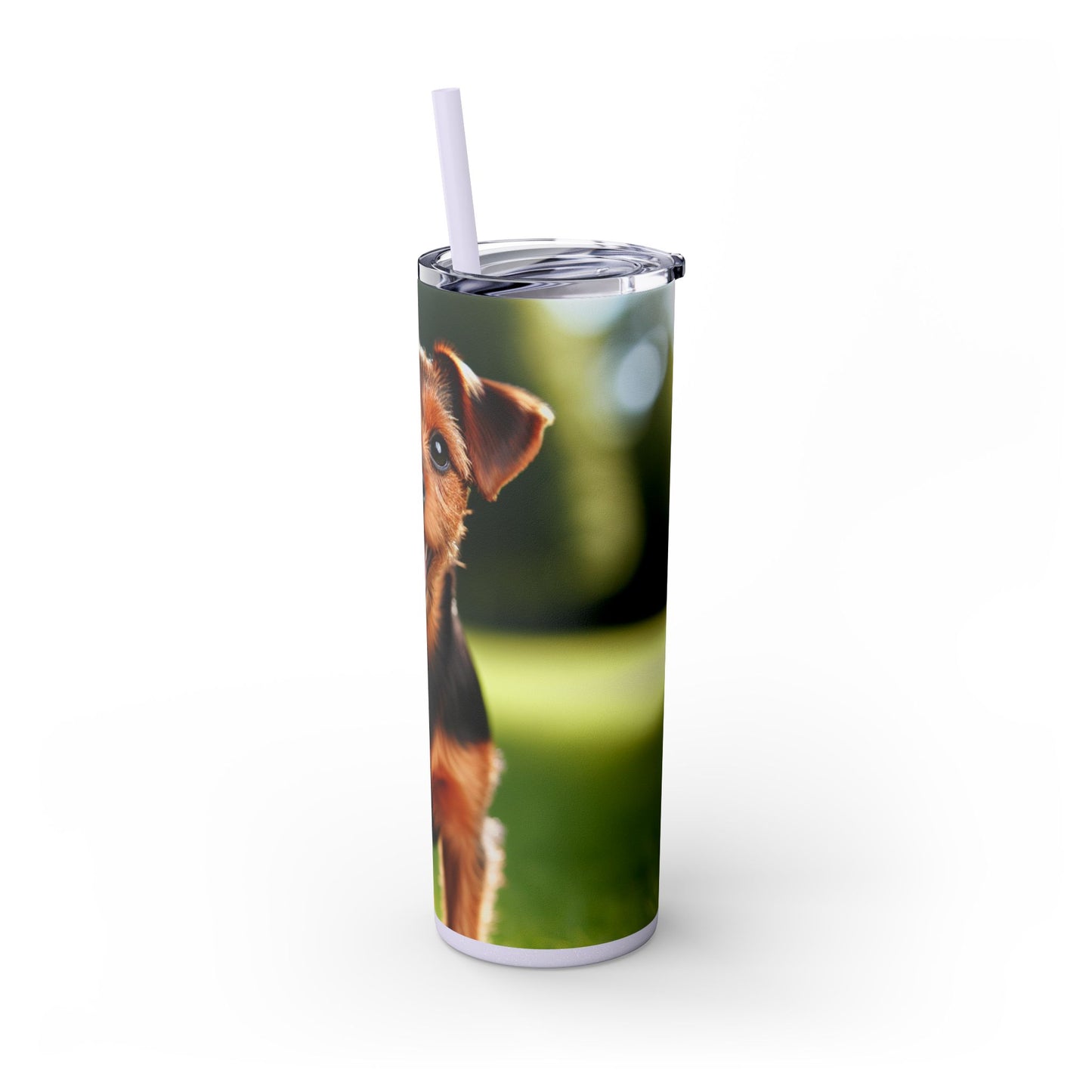 Deutscher Jagdterrier Vaso con pajita, 20 oz