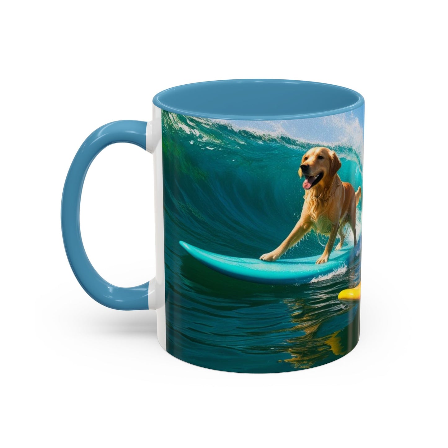 Mug à café Surf Dogs Accent - Cadeau idéal pour les amoureux des chiens