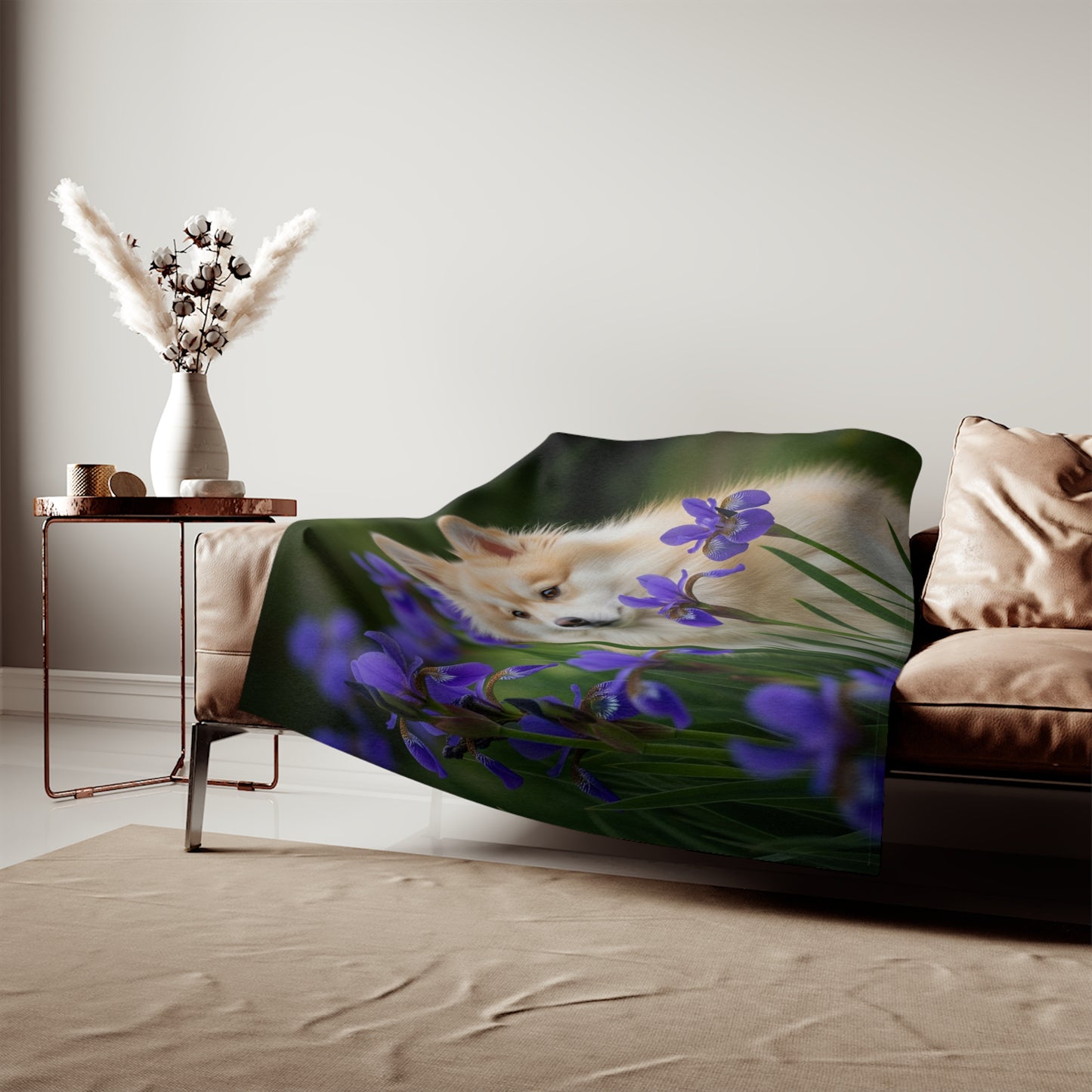 Pomsky Sweatshirt Blanket