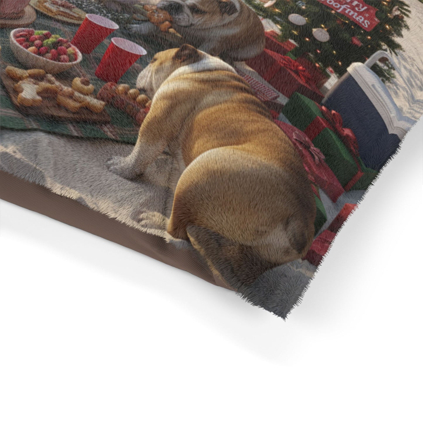 Bulldogs Beach Holiday Picnic Pet Bed