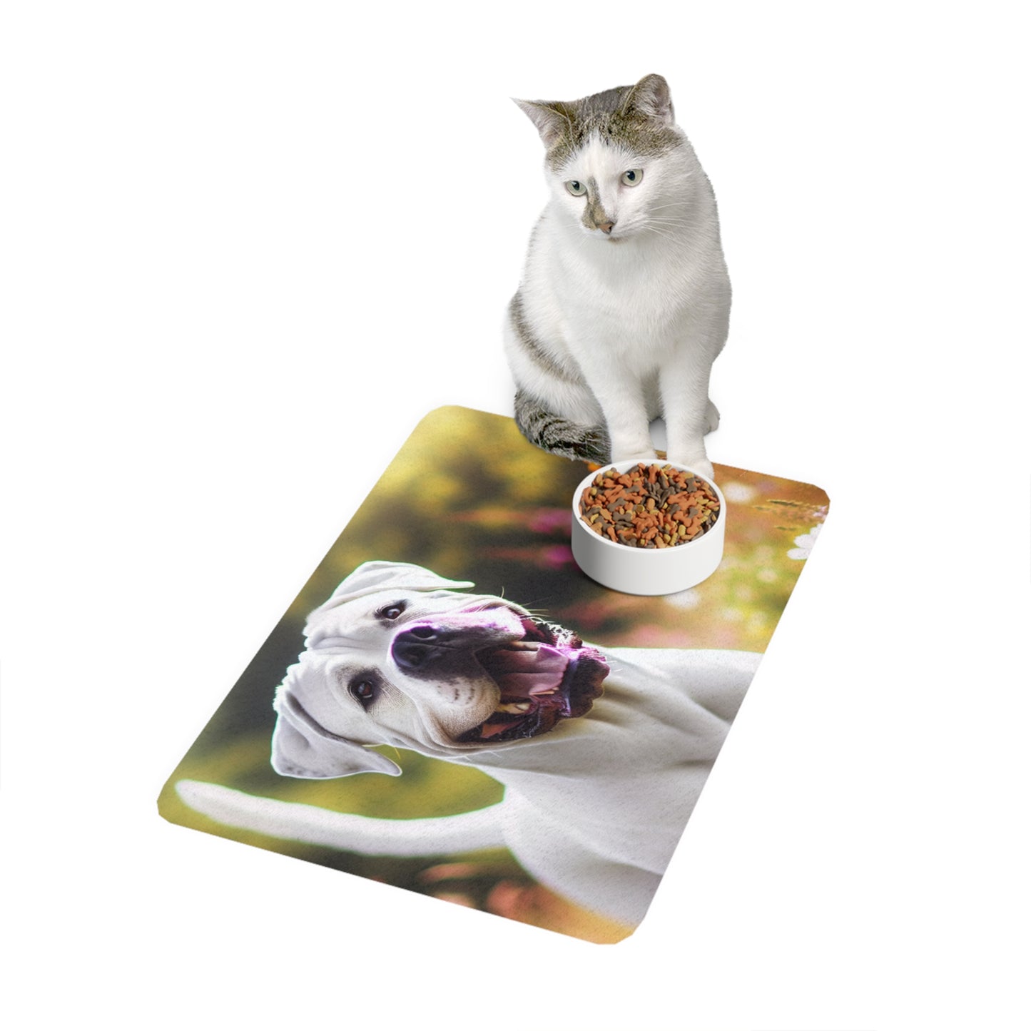 Pet Food Mat (12x18) - Dogo Argentino