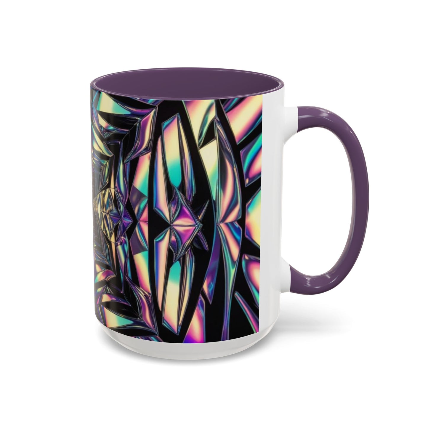 Optical Illusion Accent Mug – Ceramic Coffee Cup