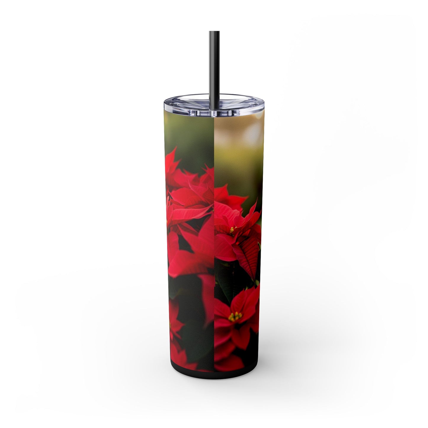 Skinny Tumbler with Straw – 20 oz Stainless Steel Cup
