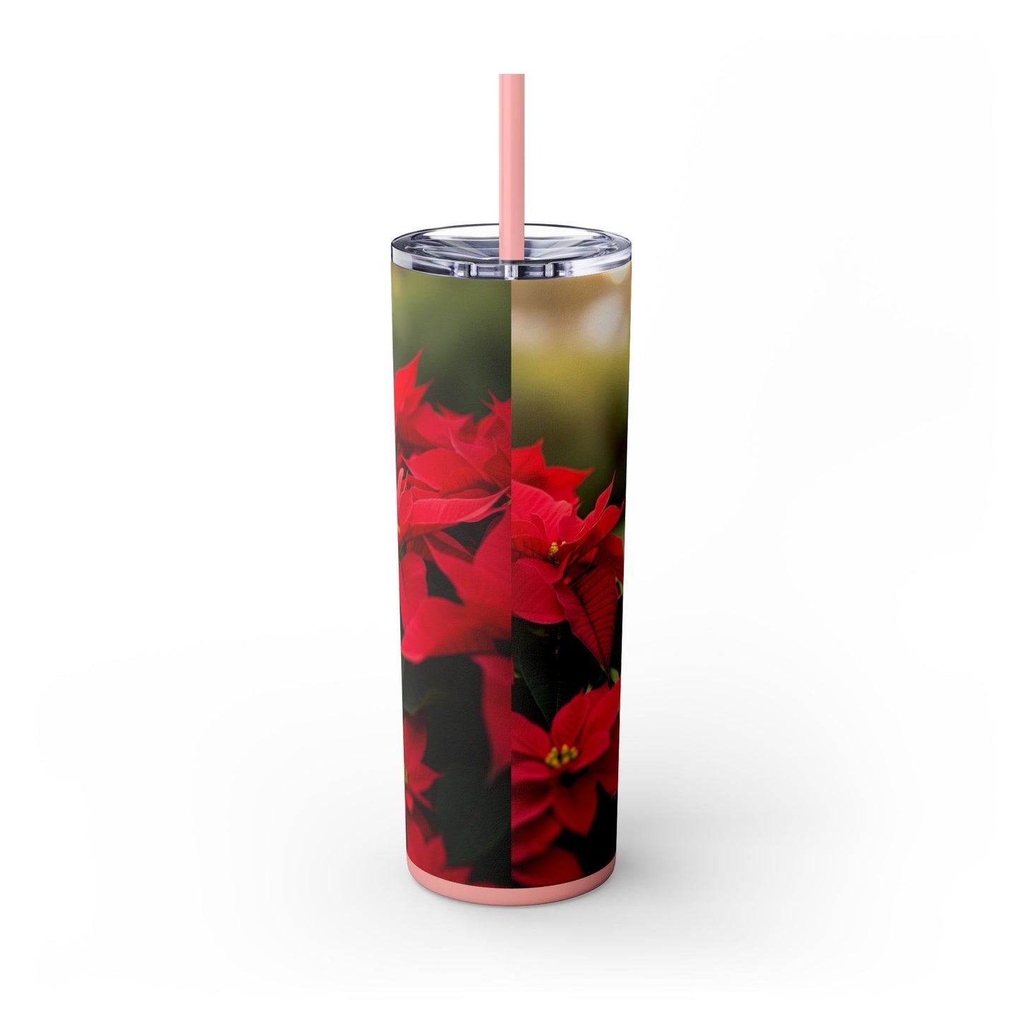 Skinny Tumbler with Straw – 20 oz Stainless Steel Cup