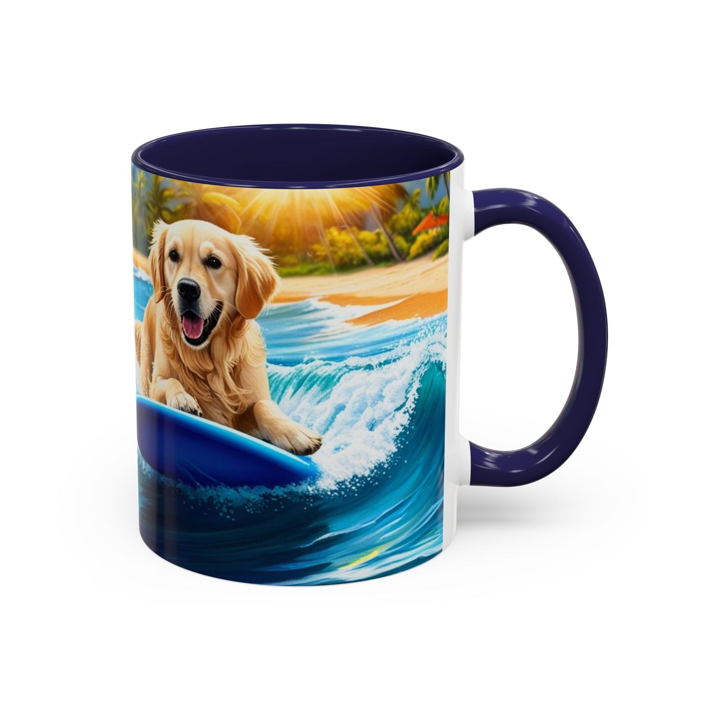 Taza de café con detalles de Surf Dogs: el regalo perfecto para los amantes de los perros