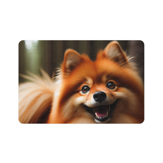 Pet Food Mat (12x18) - Finnish Spitz Design