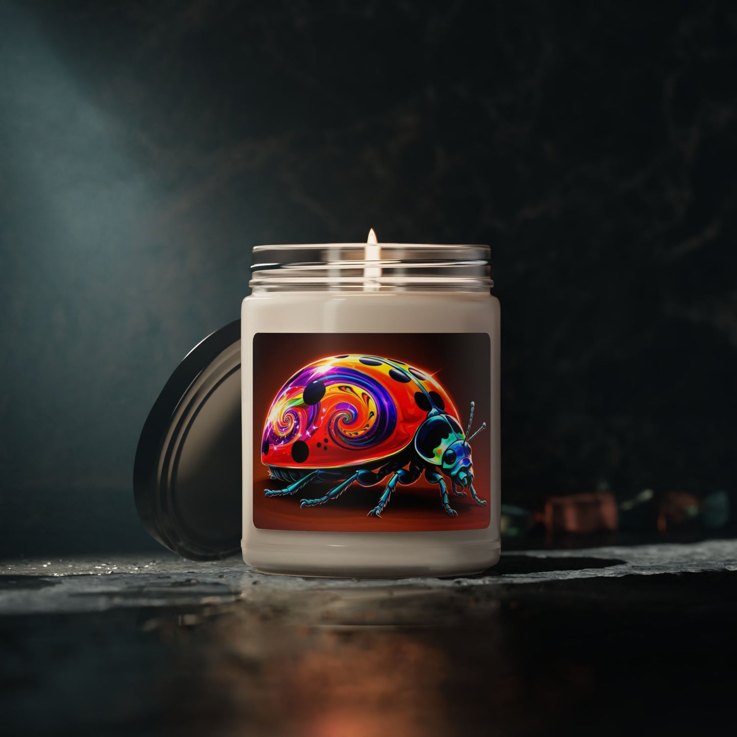 Psychedelic Ladybug- Scented Soy Candle, 9oz