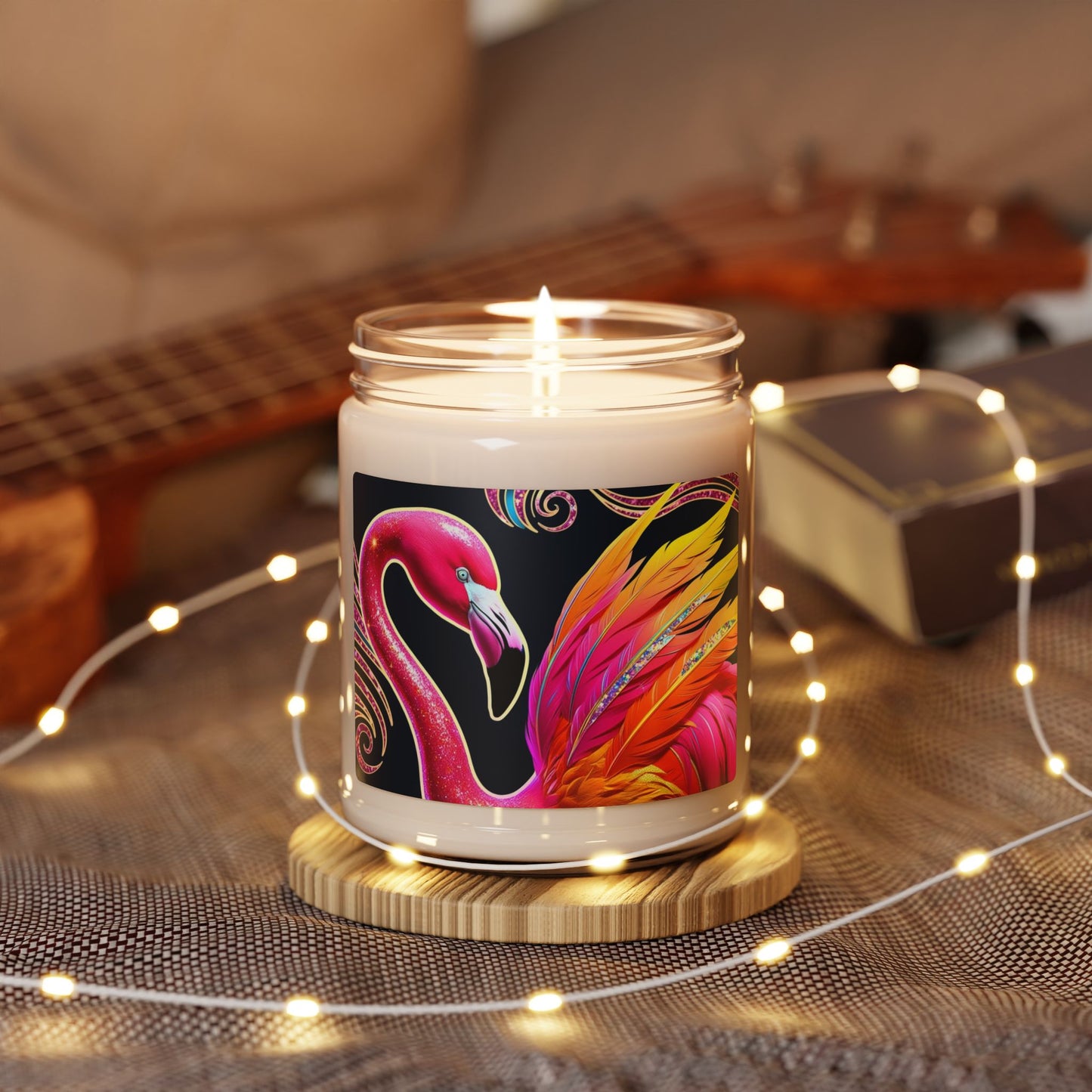 Psychedelic Flamingo- Scented Soy Candle, 9oz