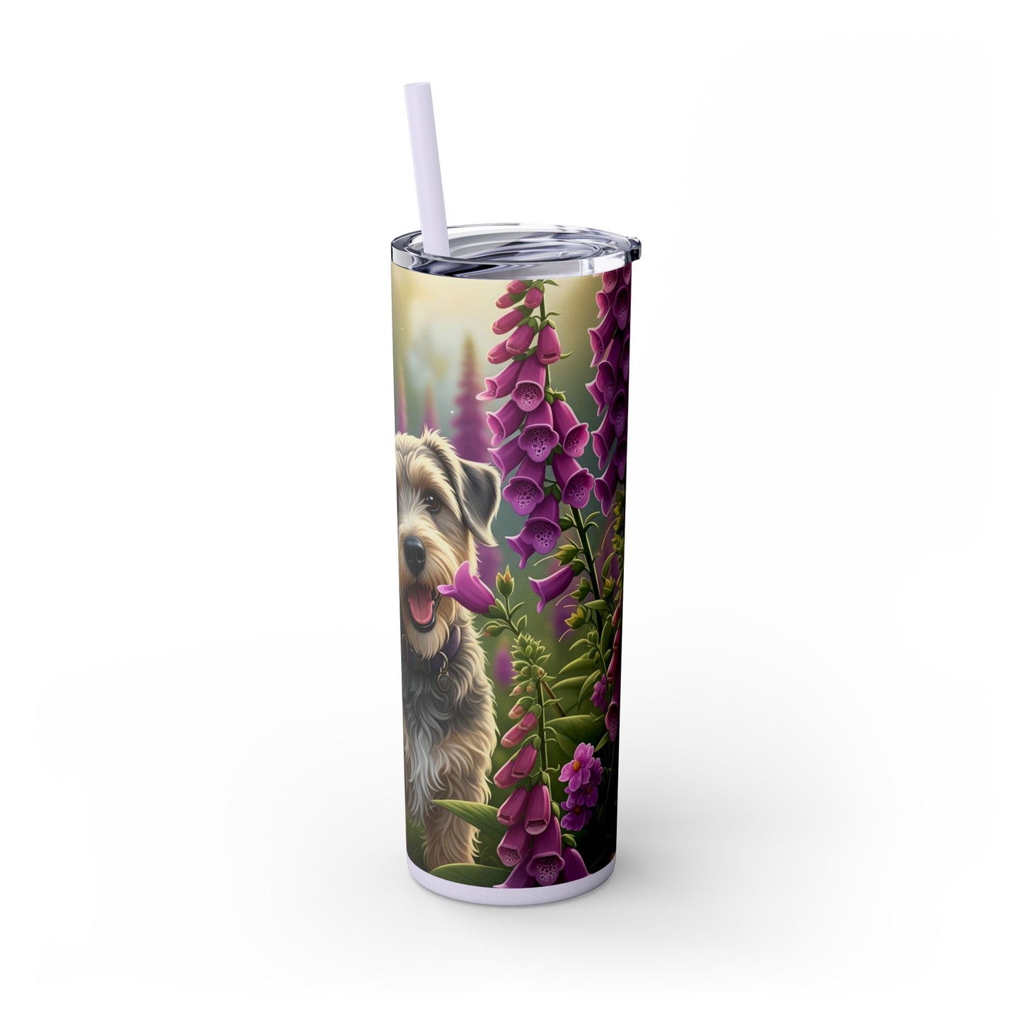Skinny Tumbler with Straw – 20 oz Stainless Steel Cup