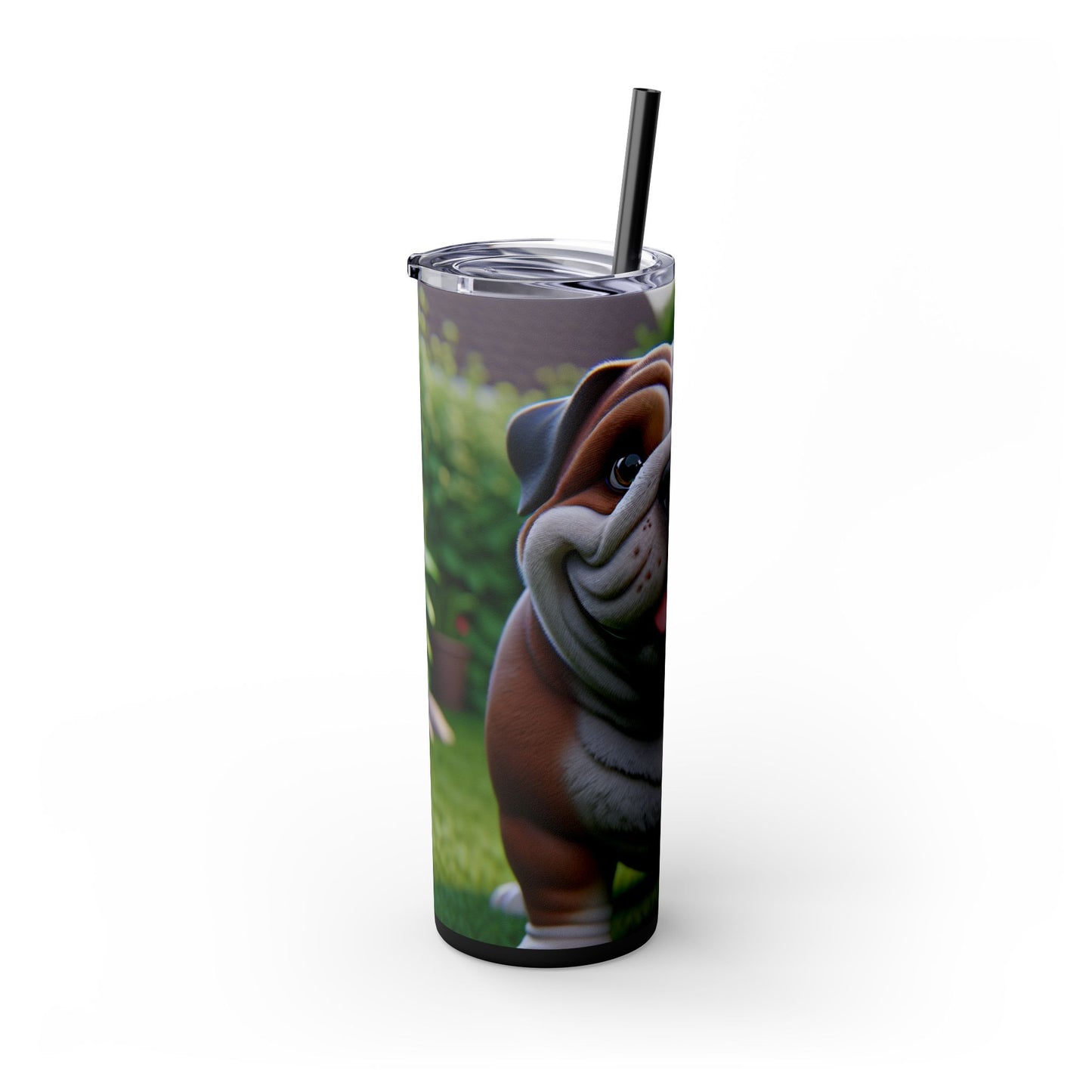 Olde English Bulldogge Tumbler with Straw, 20oz