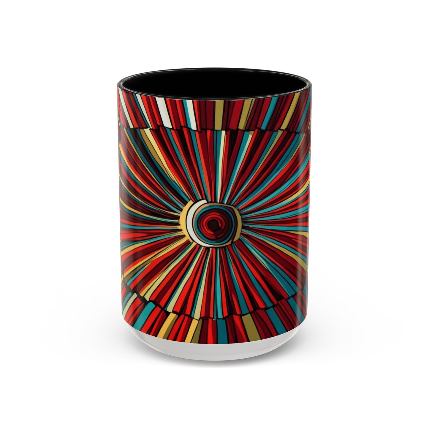 Optical Illusion Accent Mug – Ceramic Coffee Cup