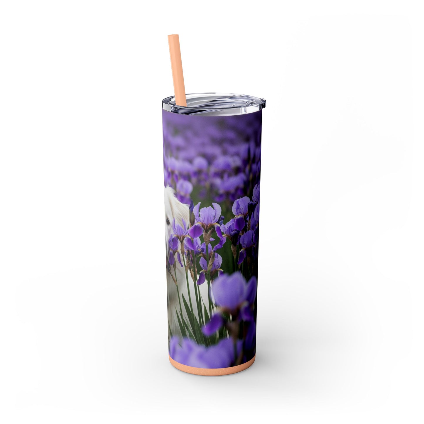 Skinny Tumbler with Straw – 20 oz Stainless Steel Cup