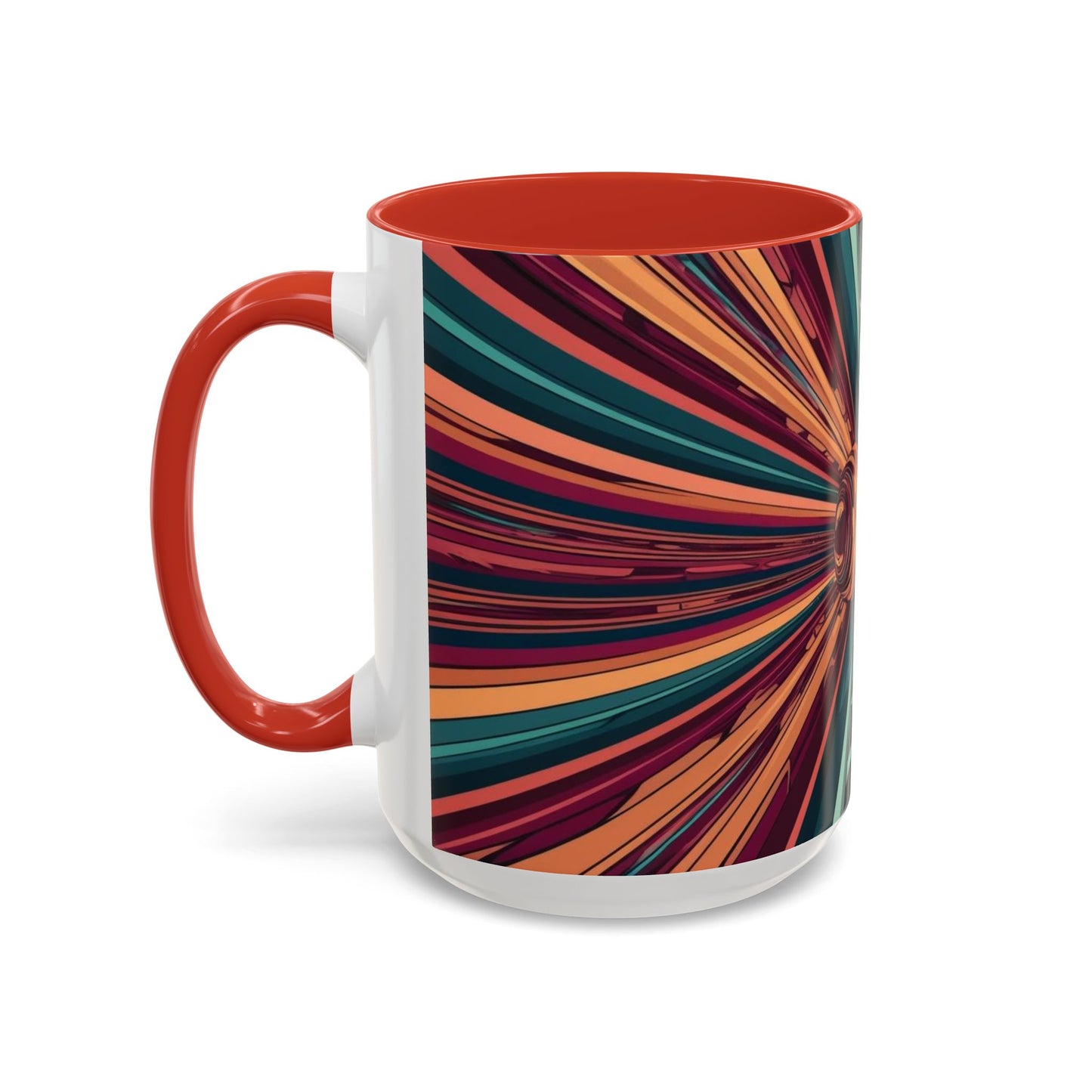 Optical Illusion Accent Mug – Ceramic Coffee Cup