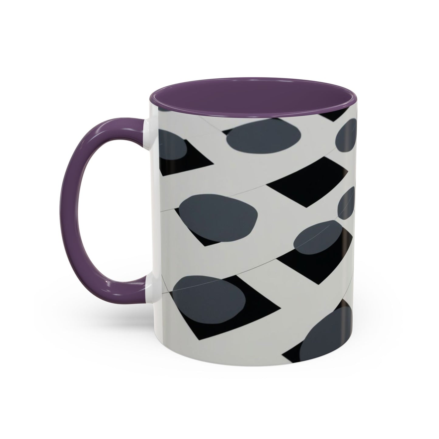 Optical Illusion Accent Mug – Ceramic Coffee Cup