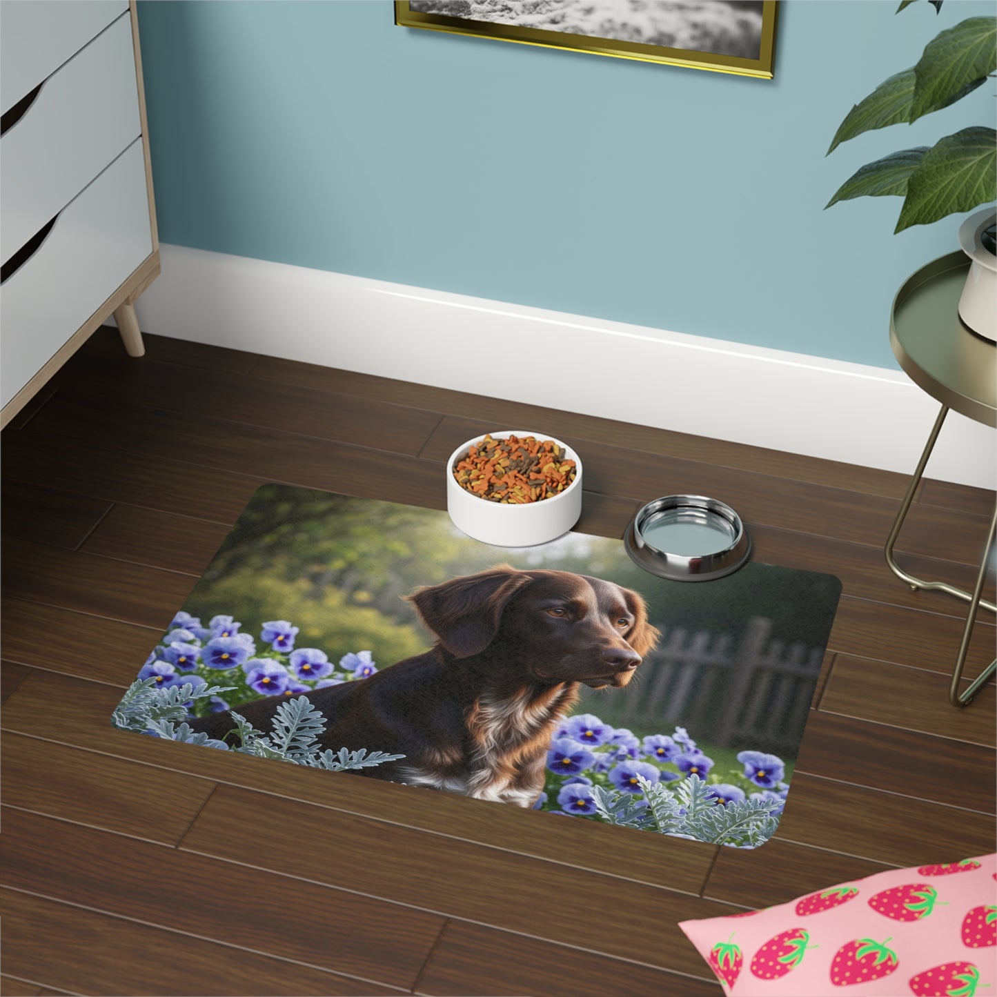 Pet Food Mat (12x18) - Small Munsterlander