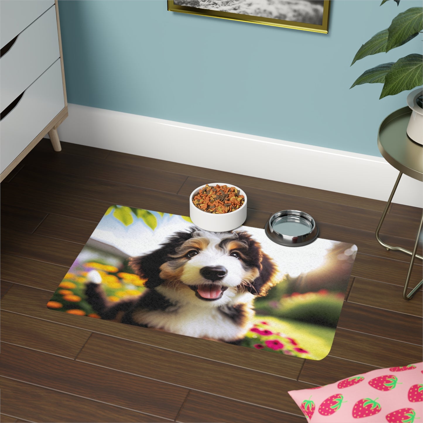 Pet Food Mat (12x18) - Bernedoodle