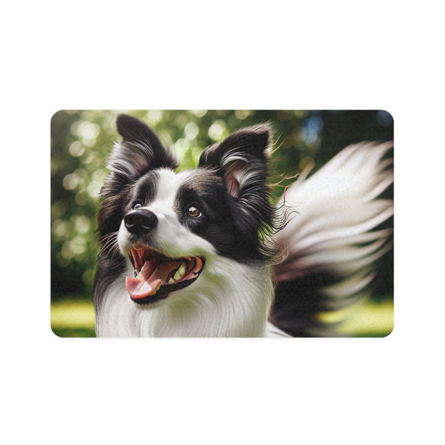 Pet Food Mat (12x18) - Border Collie