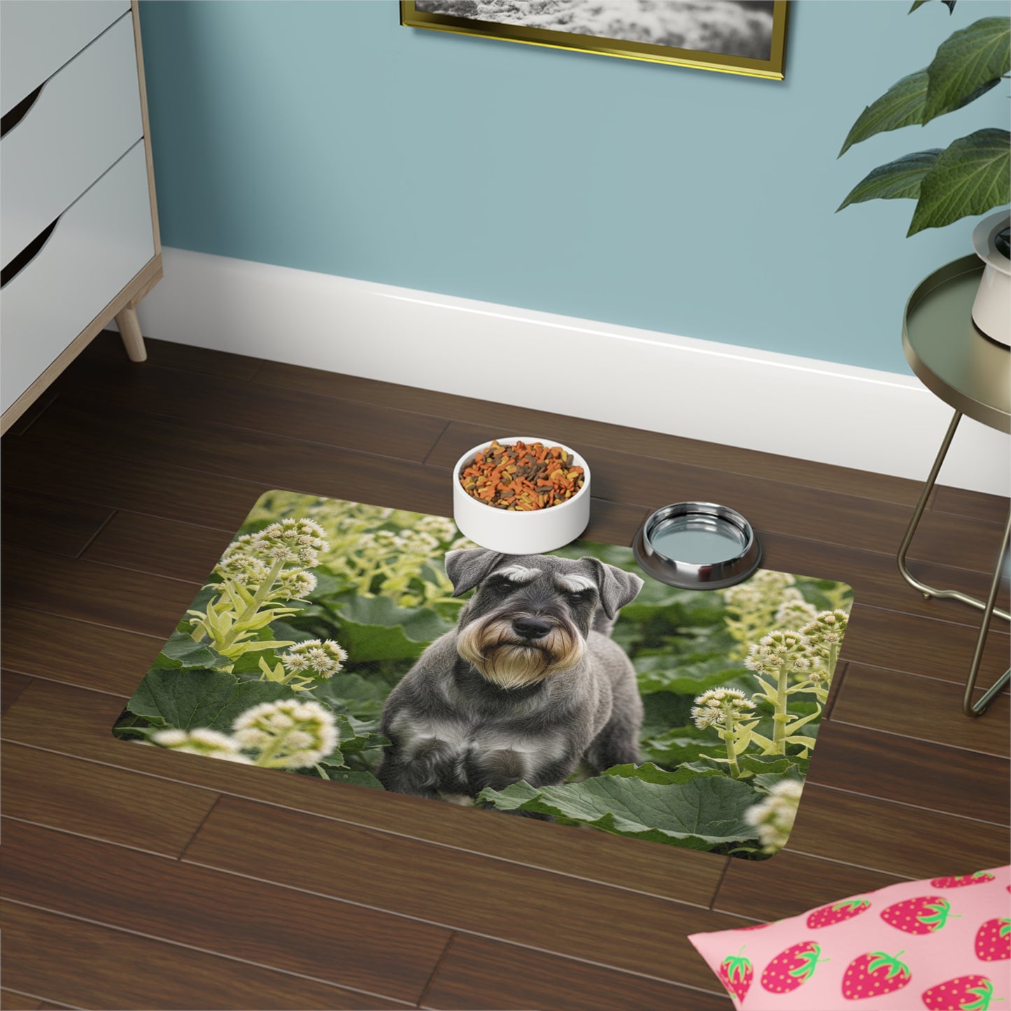 Pet Food Mat (12x18) - Standard Schnauzer