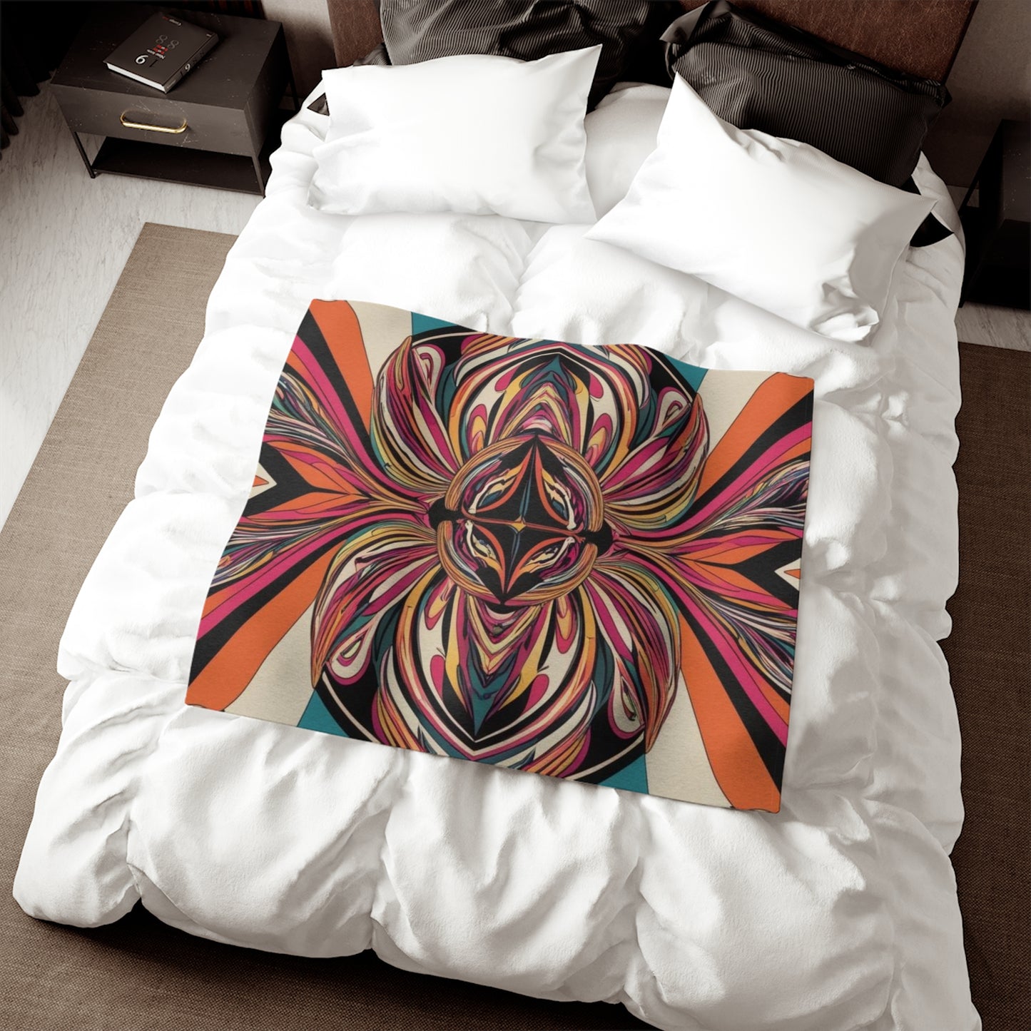 Sweat-shirt/couverture à illusion d'optique