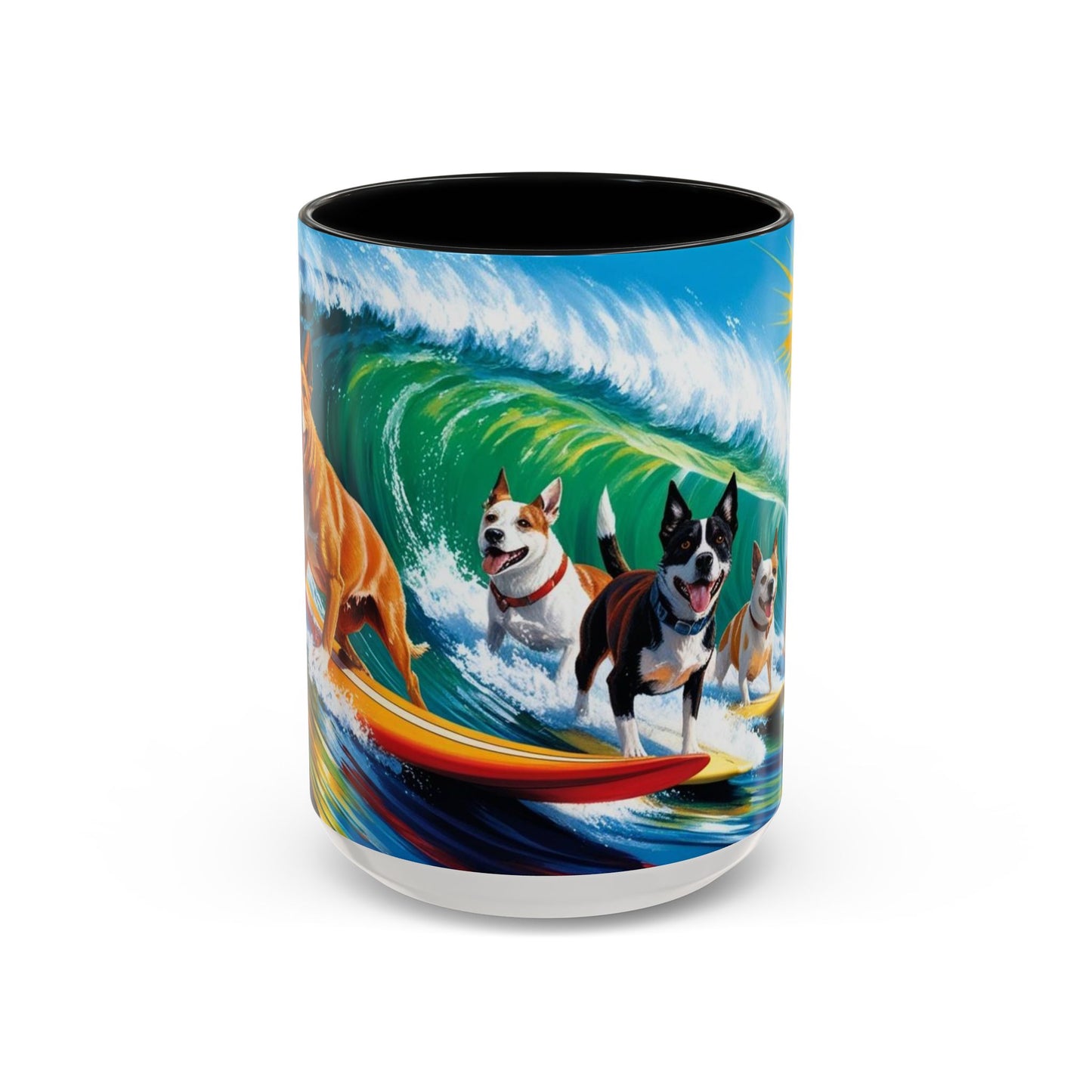 Taza de café con detalles de Surf Dogs: el regalo perfecto para los amantes de los perros
