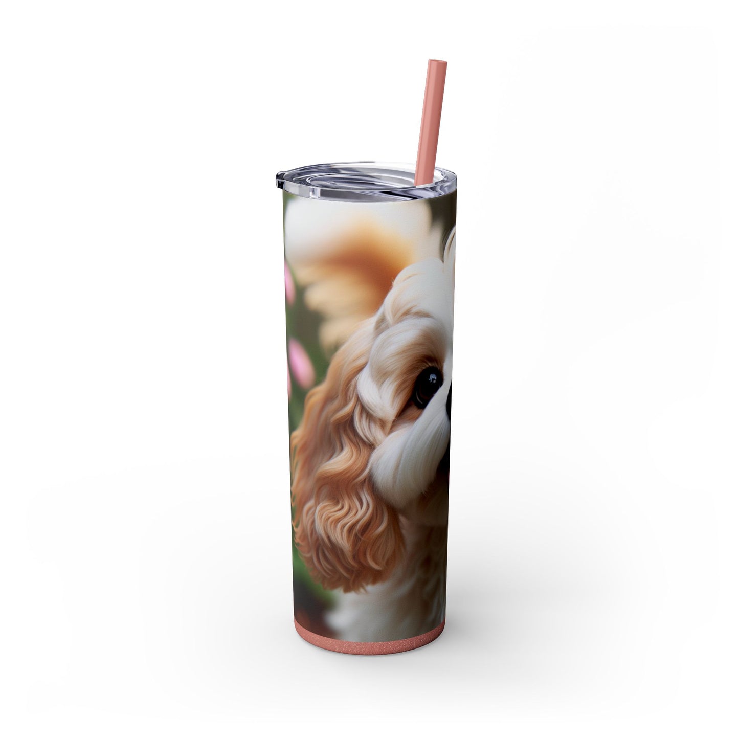 Skinny Tumbler with Straw – 20 oz Stainless Steel Cup