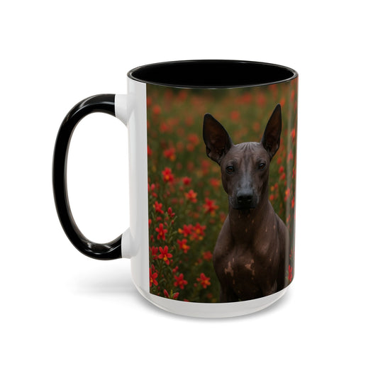 Taza de café con orquídea inca peruana: el regalo perfecto para los amantes de los perros.