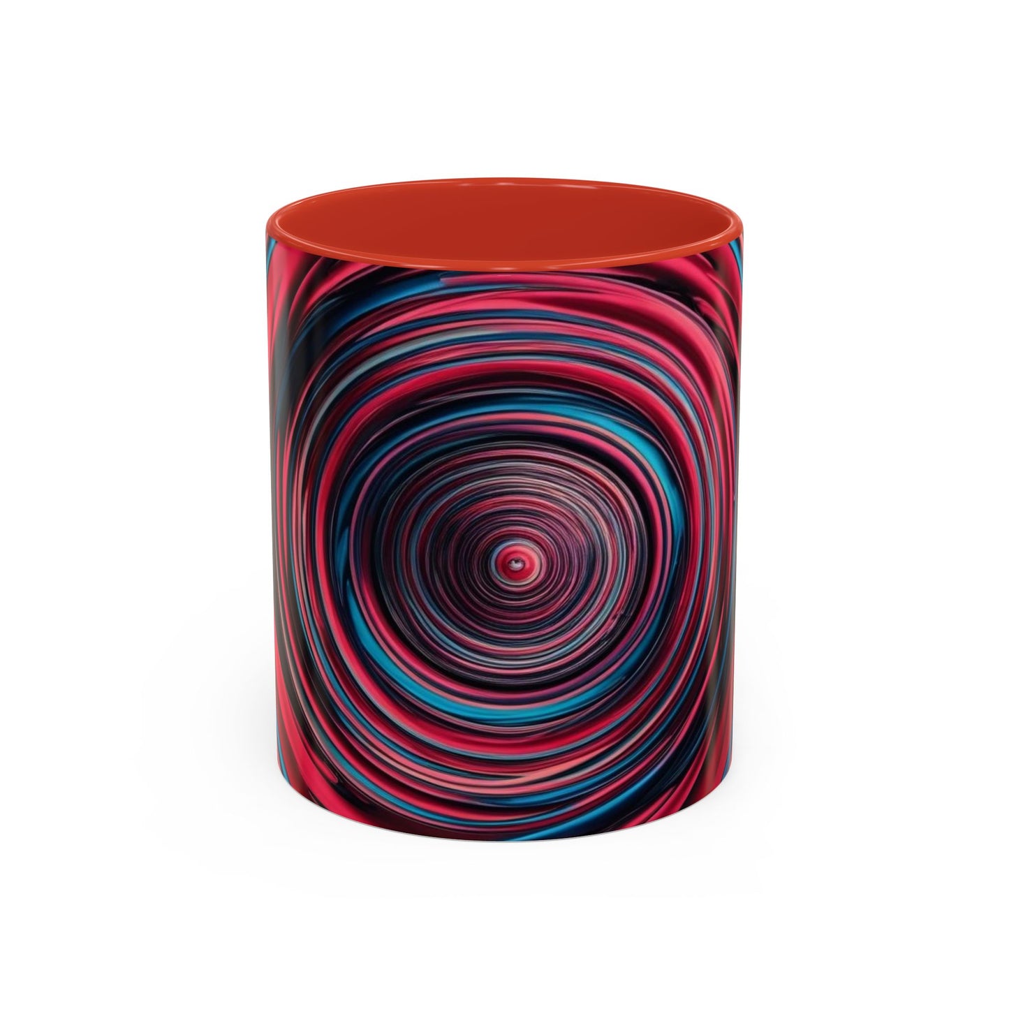 Optical Illusion Accent Mug – Ceramic Coffee Cup