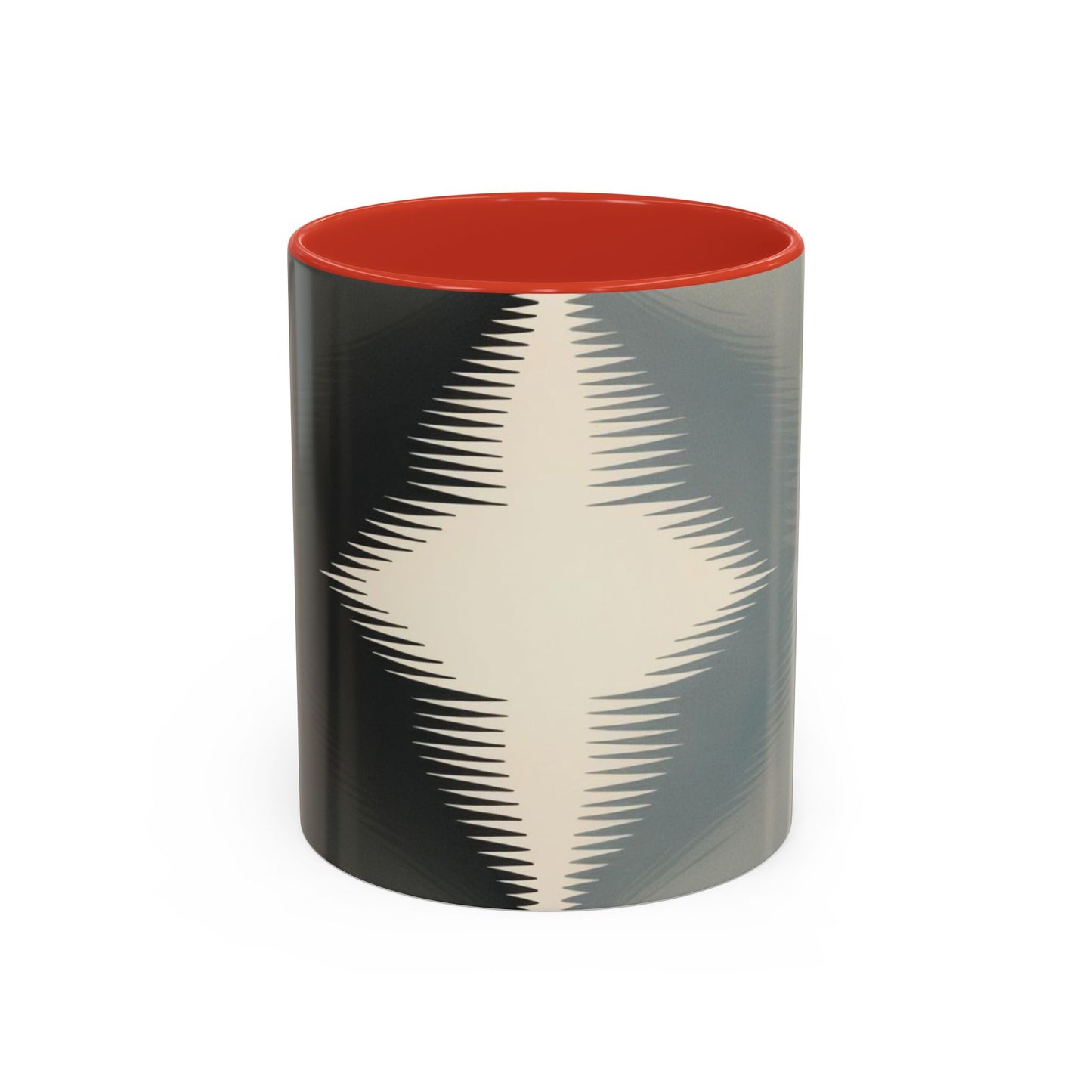 Optical Illusion Accent Mug – Ceramic Coffee Cup