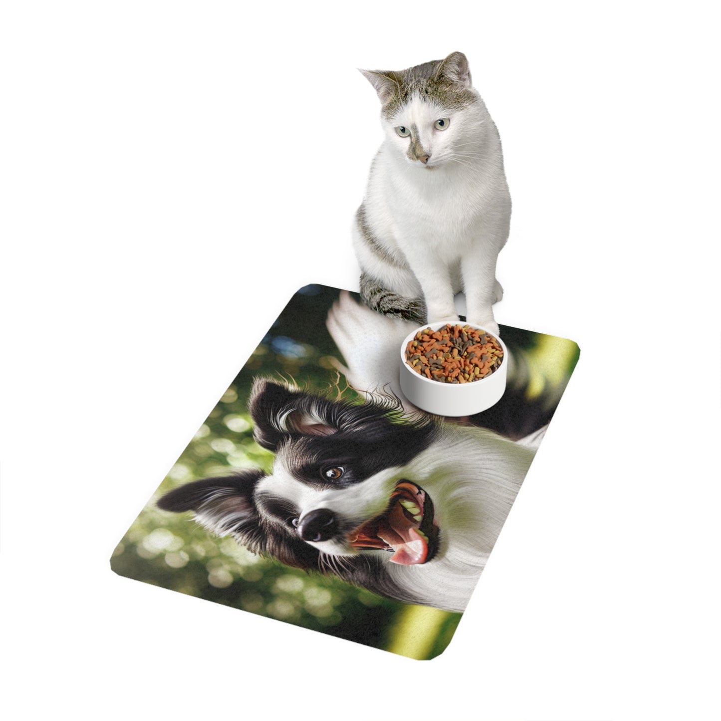 Pet Food Mat (12x18) - Border Collie