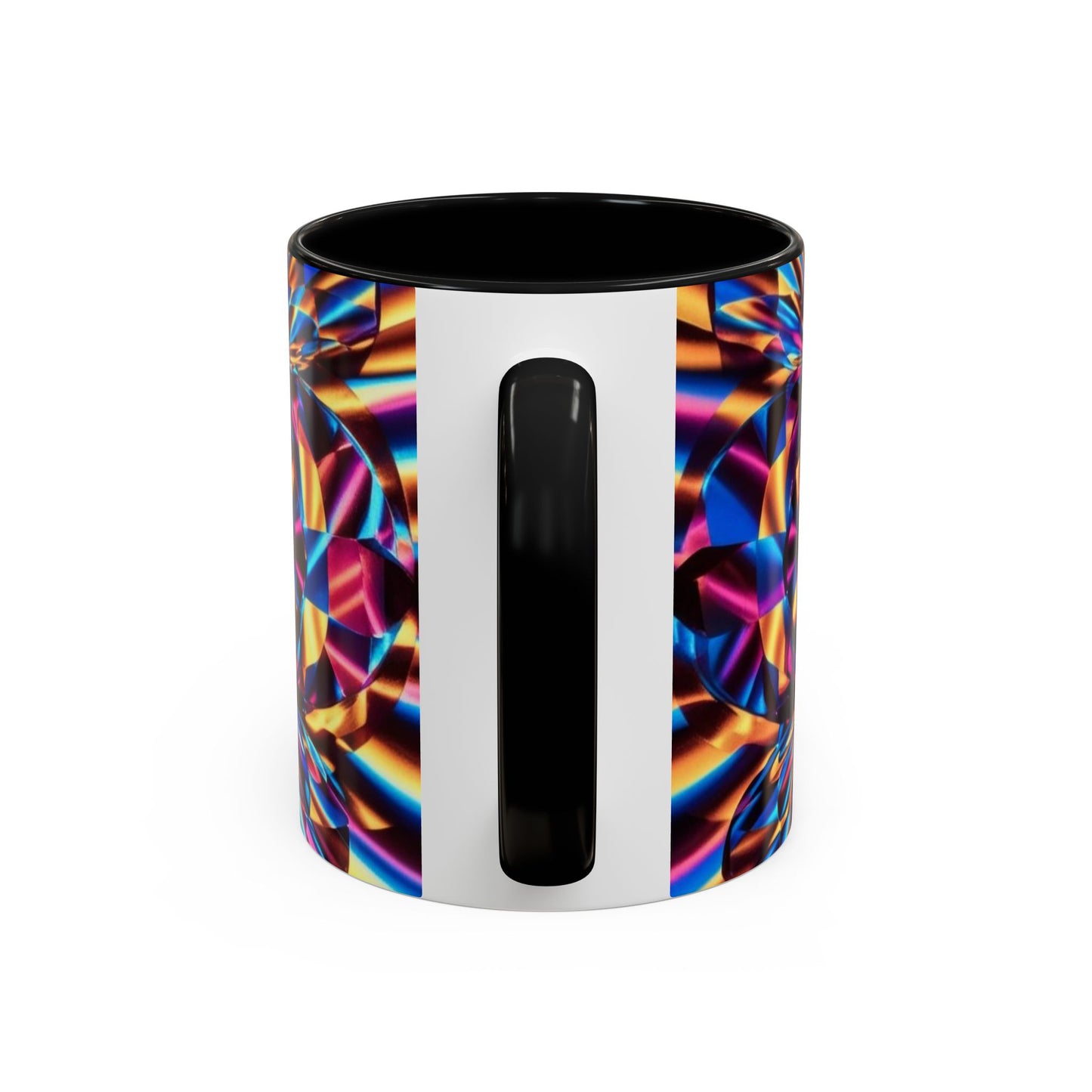 Optical Illusion Accent Mug – Ceramic Coffee Cup