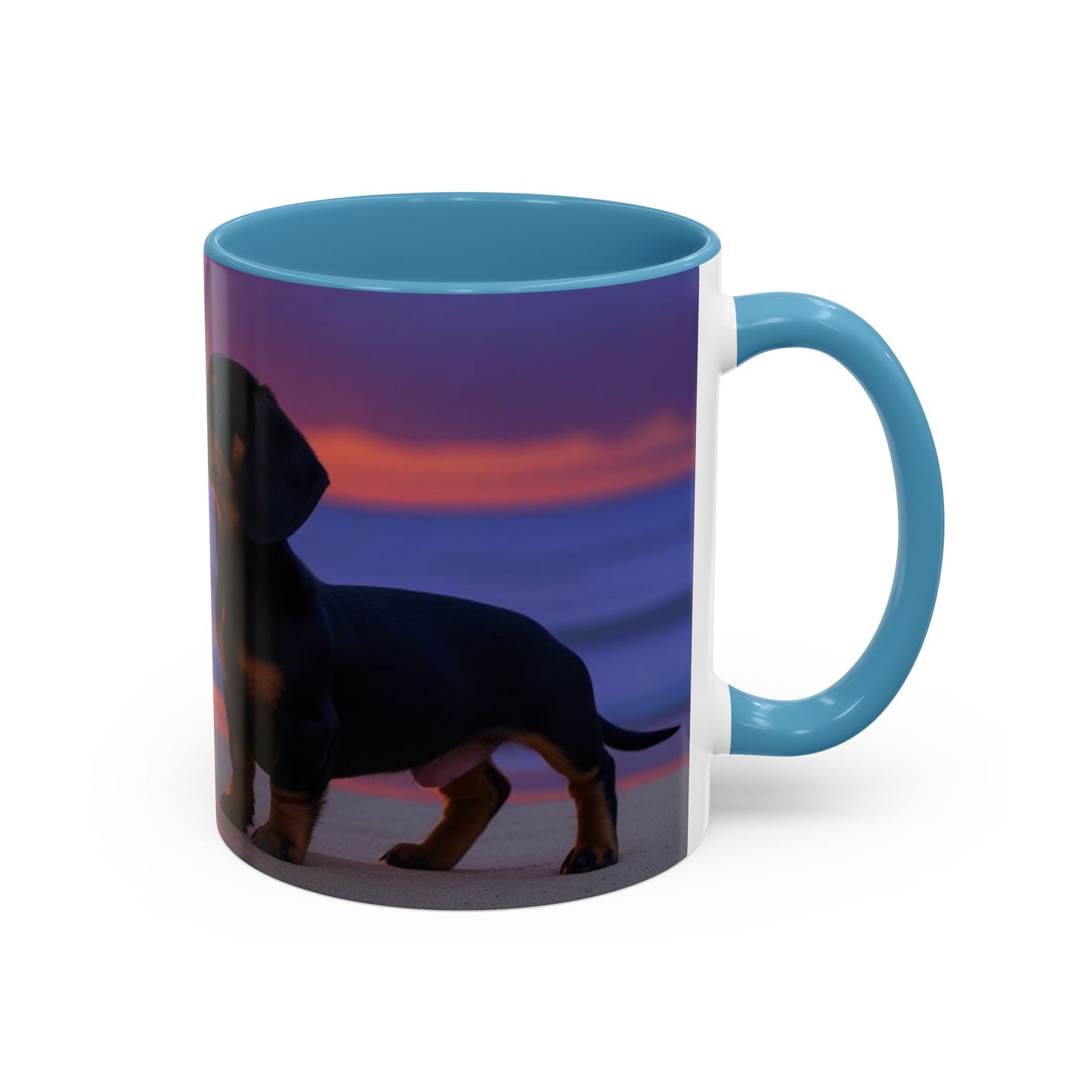 Dachshund Love Accent Coffee Mug - Perfect Gift for Dog Lovers