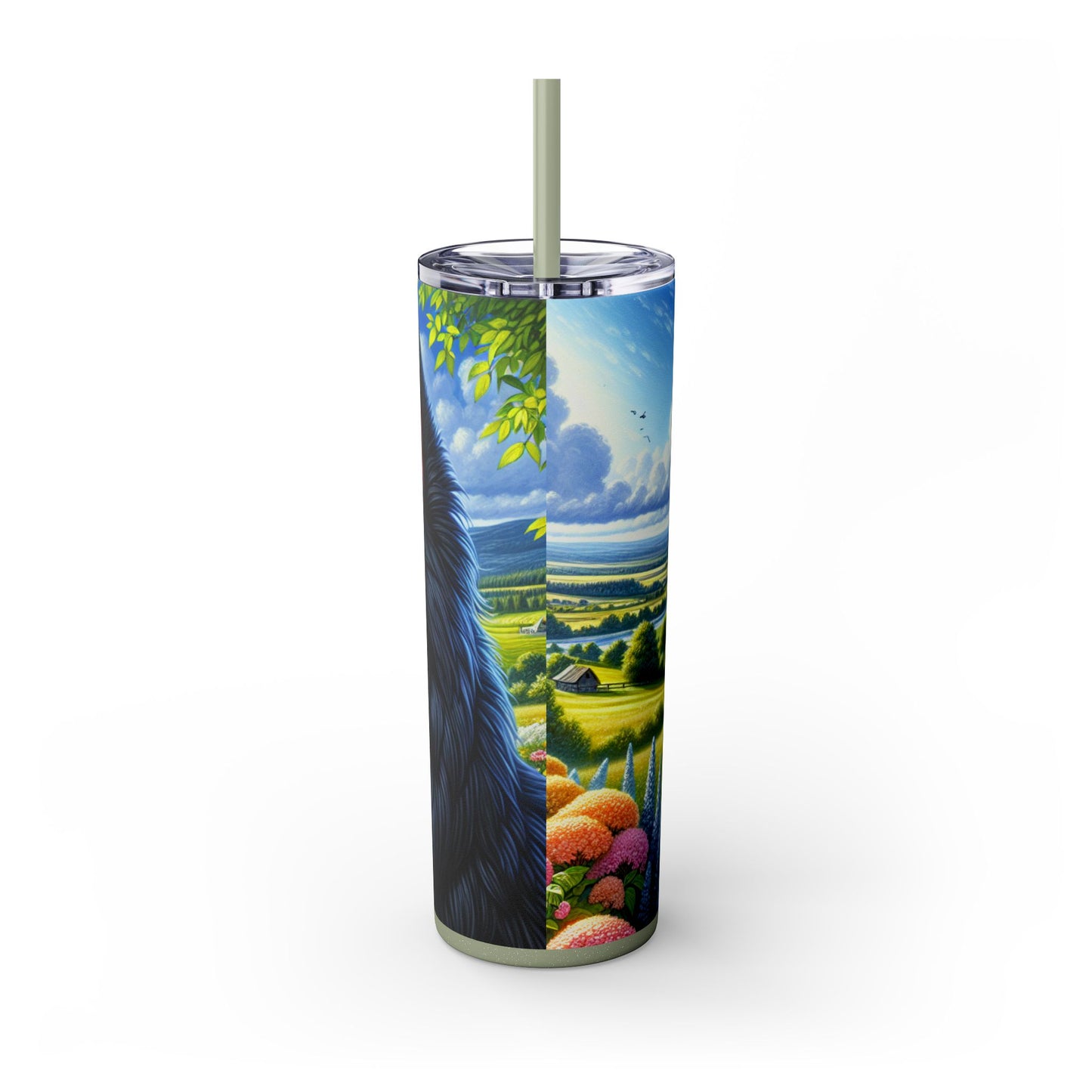 Gobelet isotherme à motif de berger croate avec paille, 59 cl