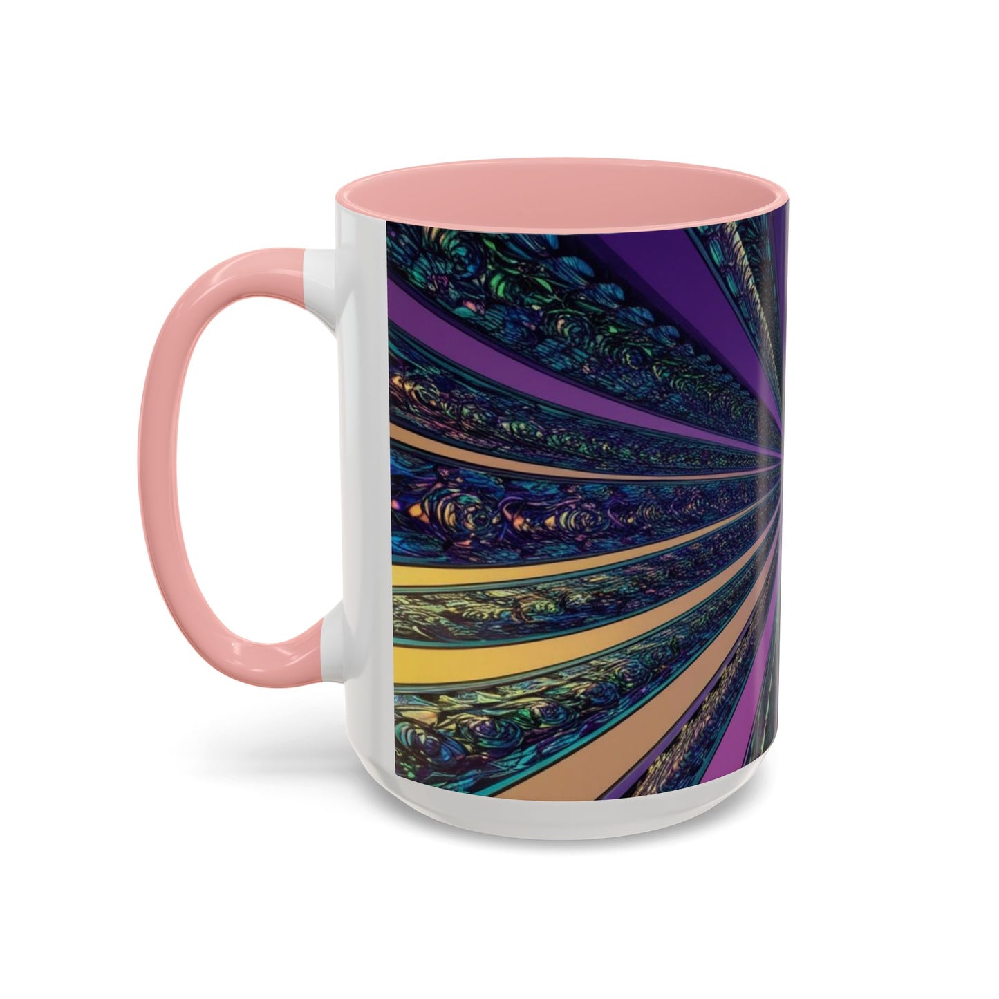 Optical Illusion Accent Mug – Ceramic Coffee Cup