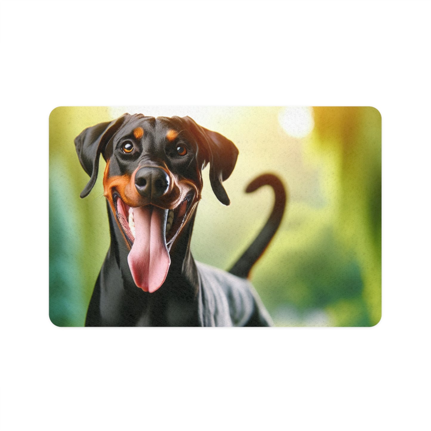 Pet Food Mat (12x18) - Doberman